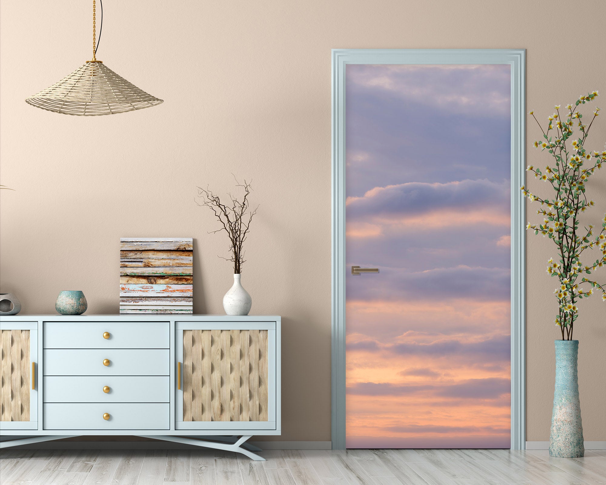 3D Beautiful Clouds 5196 Assaf Frank Door Mural