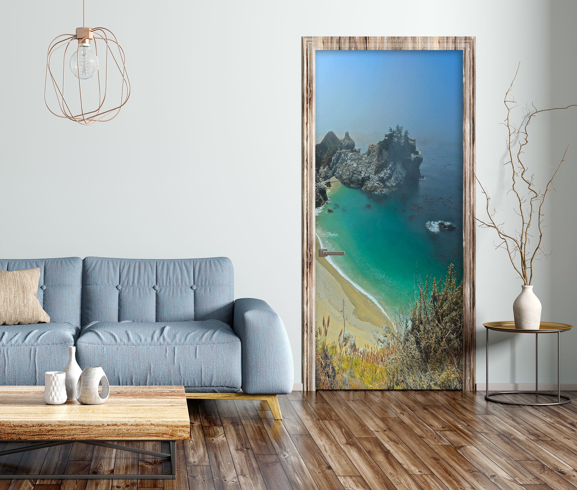 3D Beach 110213 Kathy Barefield Door Mural