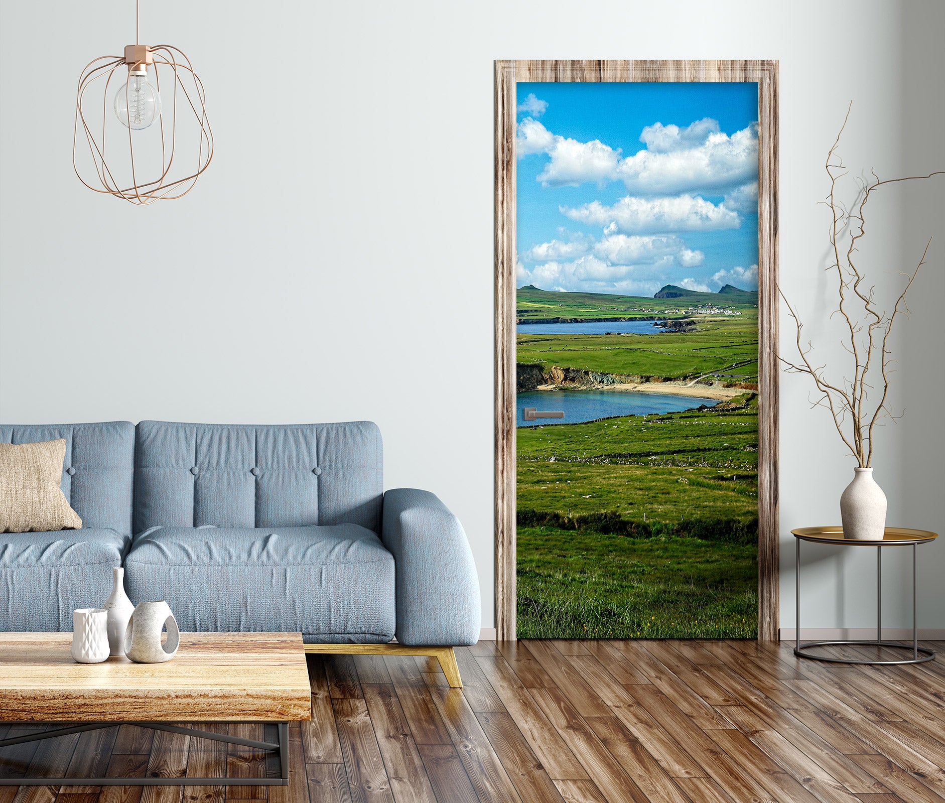 3D Grass Lawn 11110 Kathy Barefield Door Mural