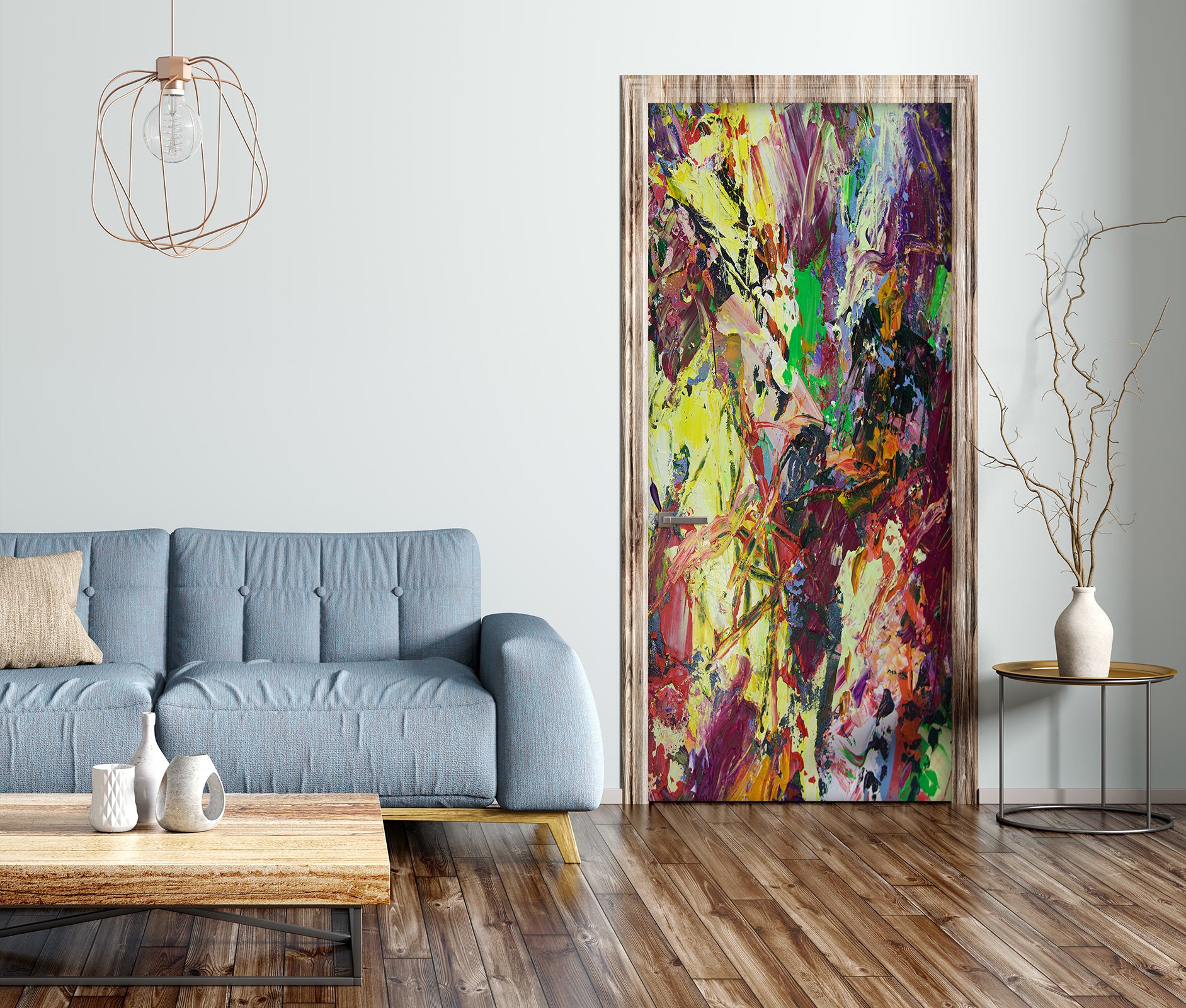 3D Colorful Paint Texture 10125 Allan P. Friedlander Door Mural
