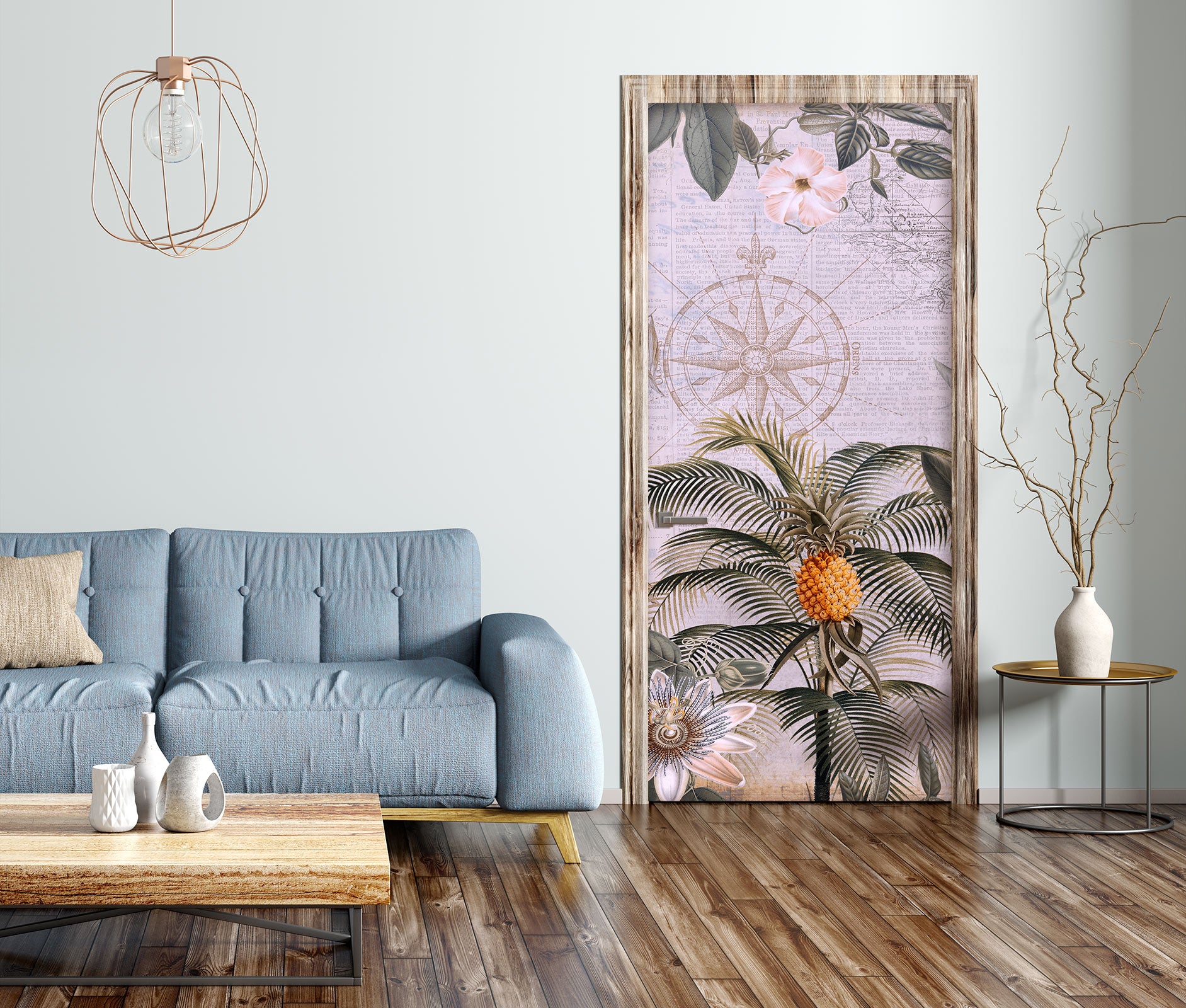 3D Pineapple Tree 11949 Andrea Haase Door Mural