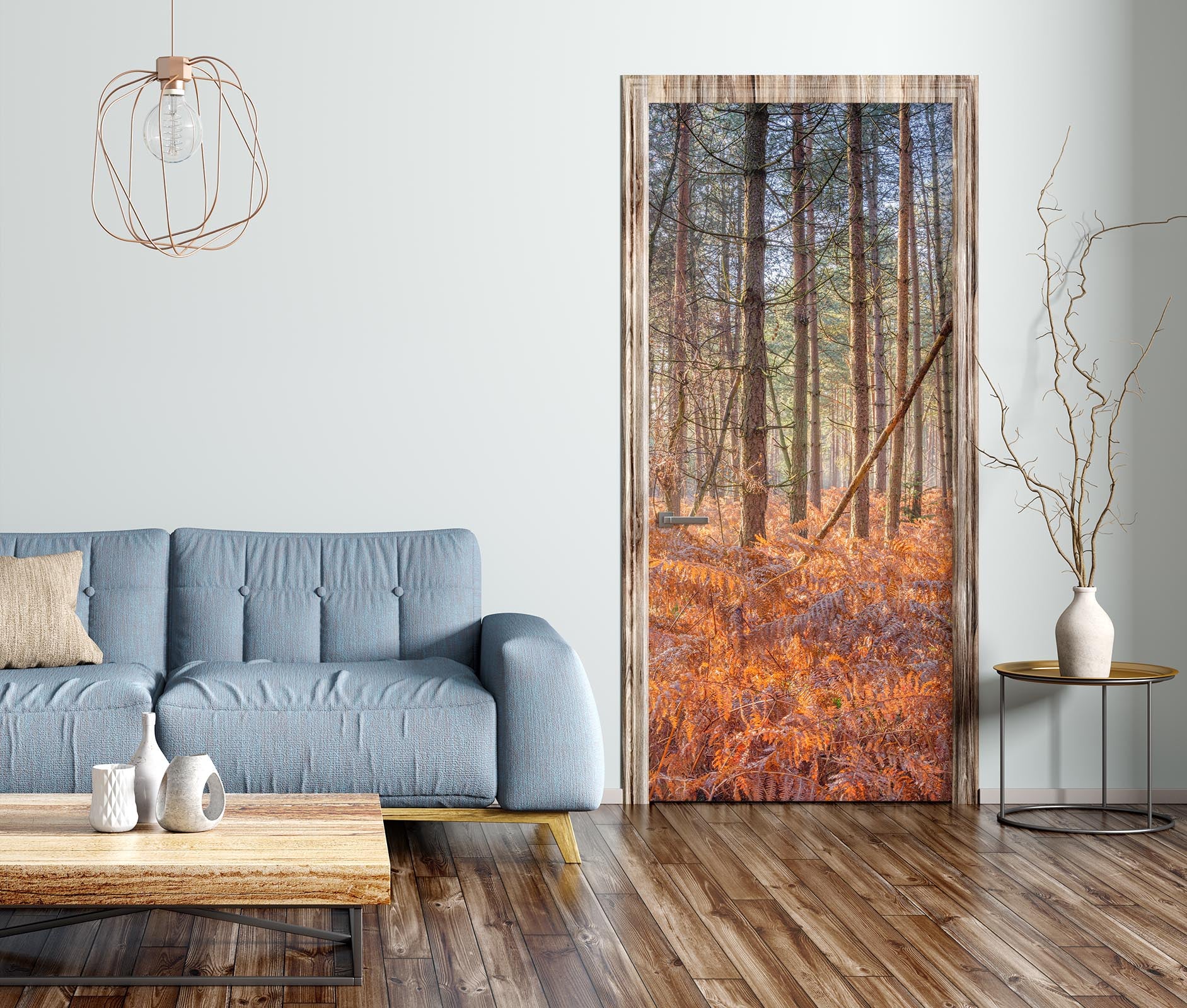 3D Tree Landscape 5119 Assaf Frank Door Mural