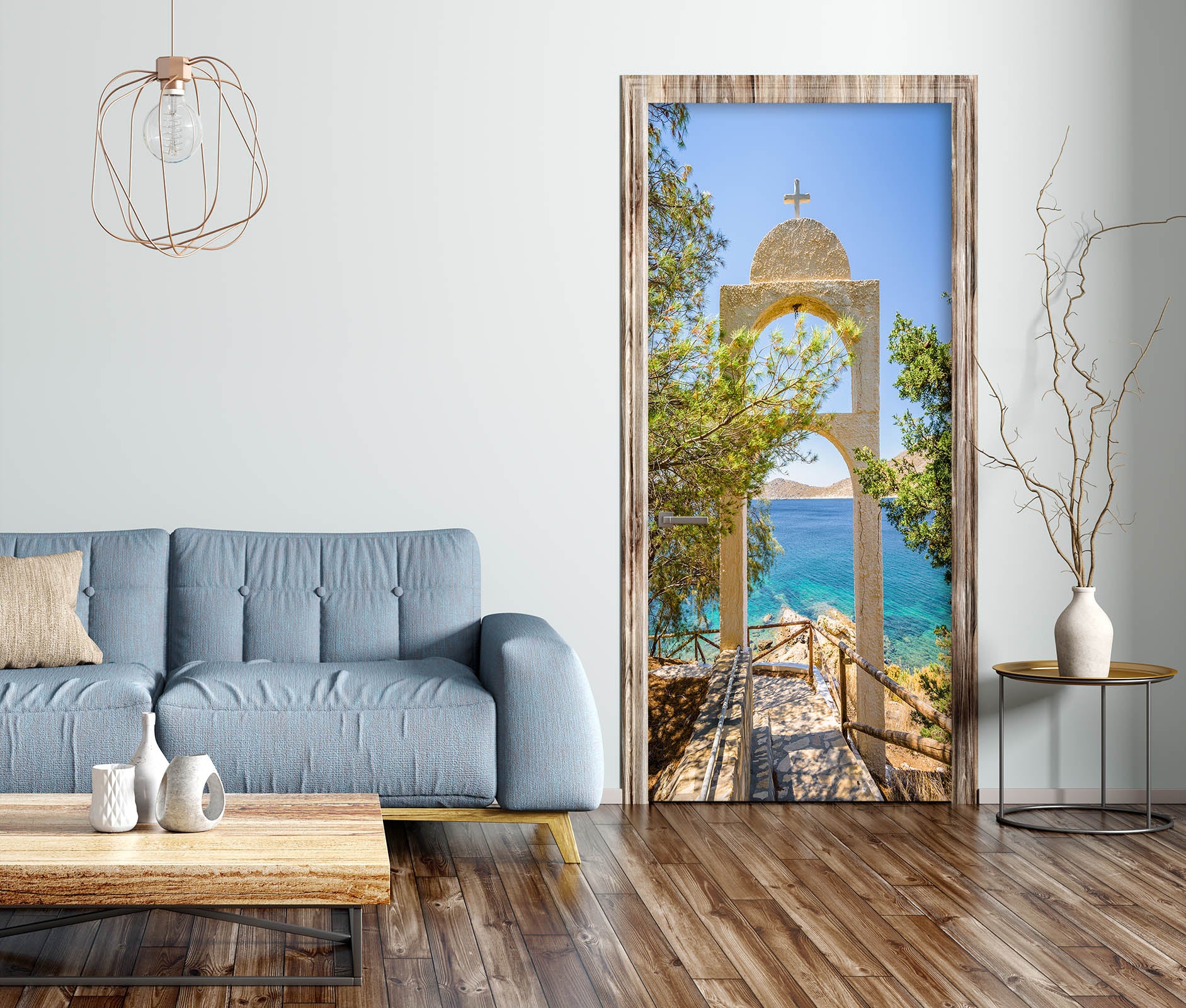 3D Seaside Trail 22134 Door Mural