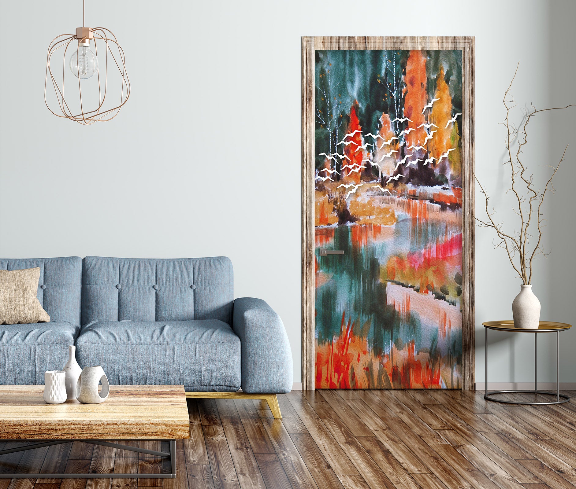 3D Color Pattern 21214 Door Mural