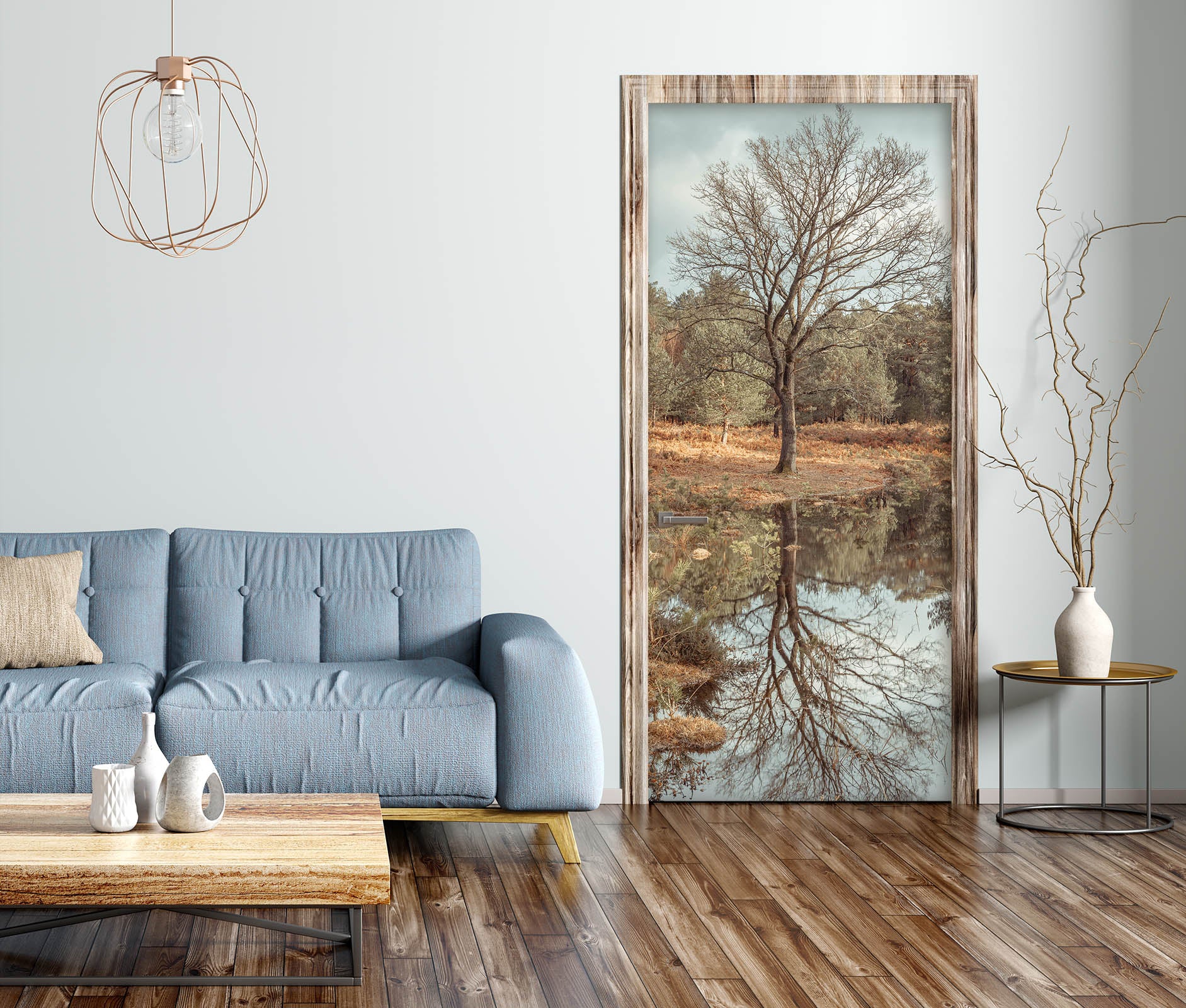 3D Forest Creek 5133 Assaf Frank Door Mural