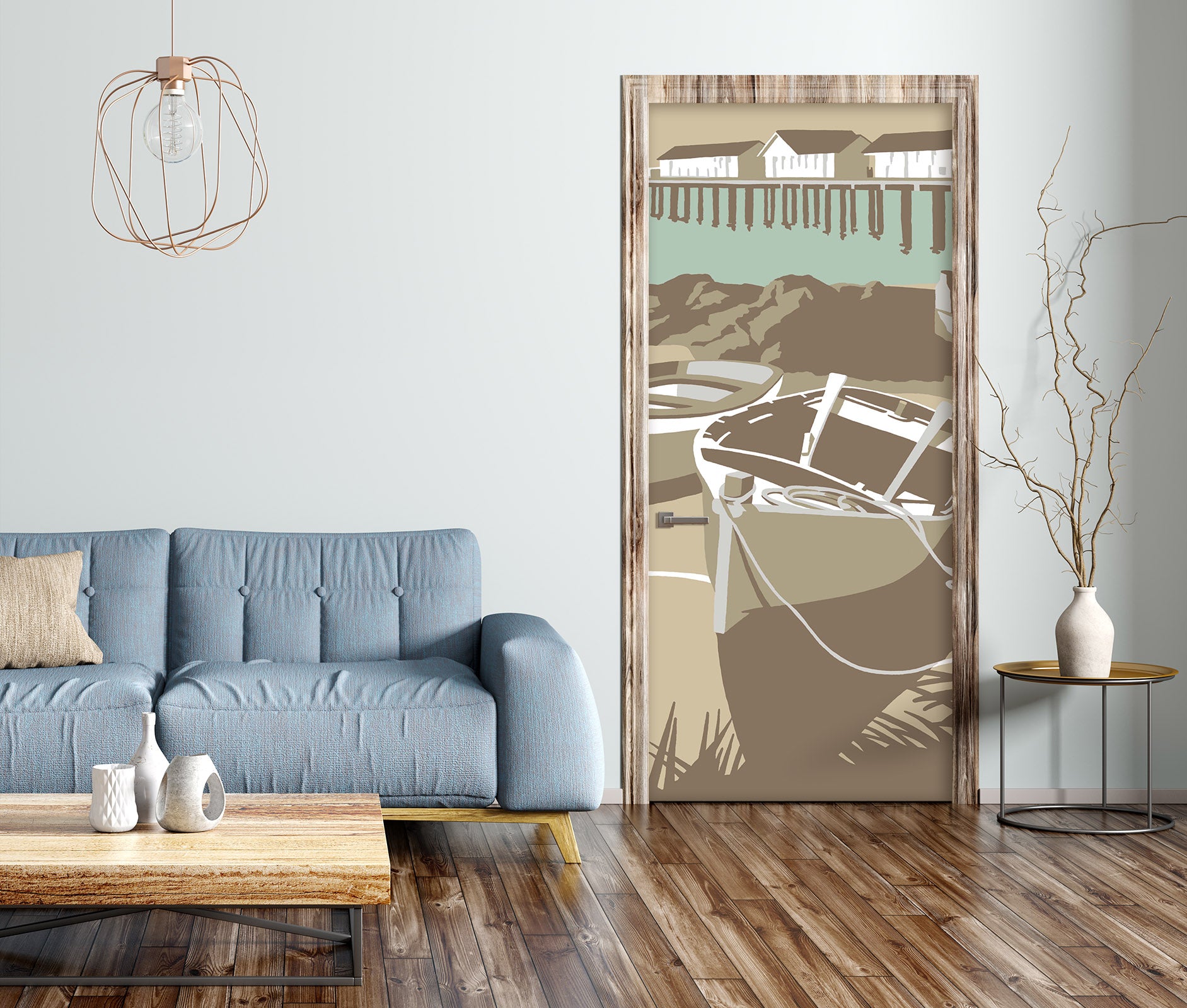 3D Boat 9273 Steve Read Door Mural