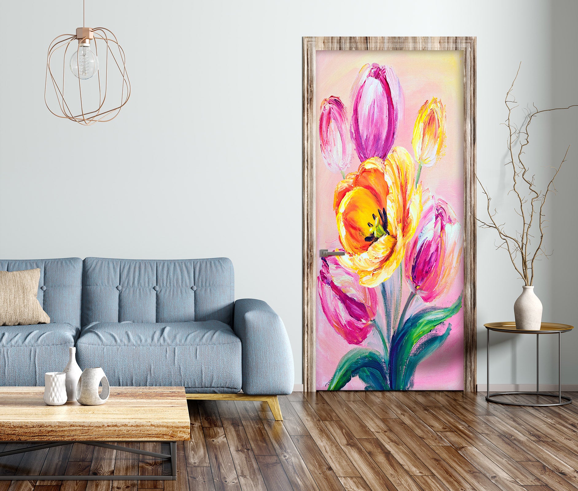 3D Flowers 25118 Door Mural