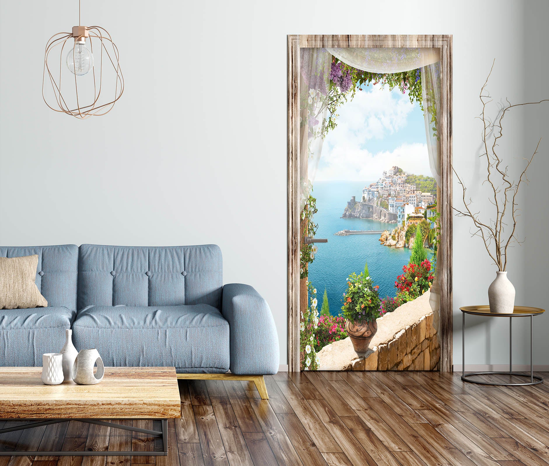 3D Island 22074 Door Mural