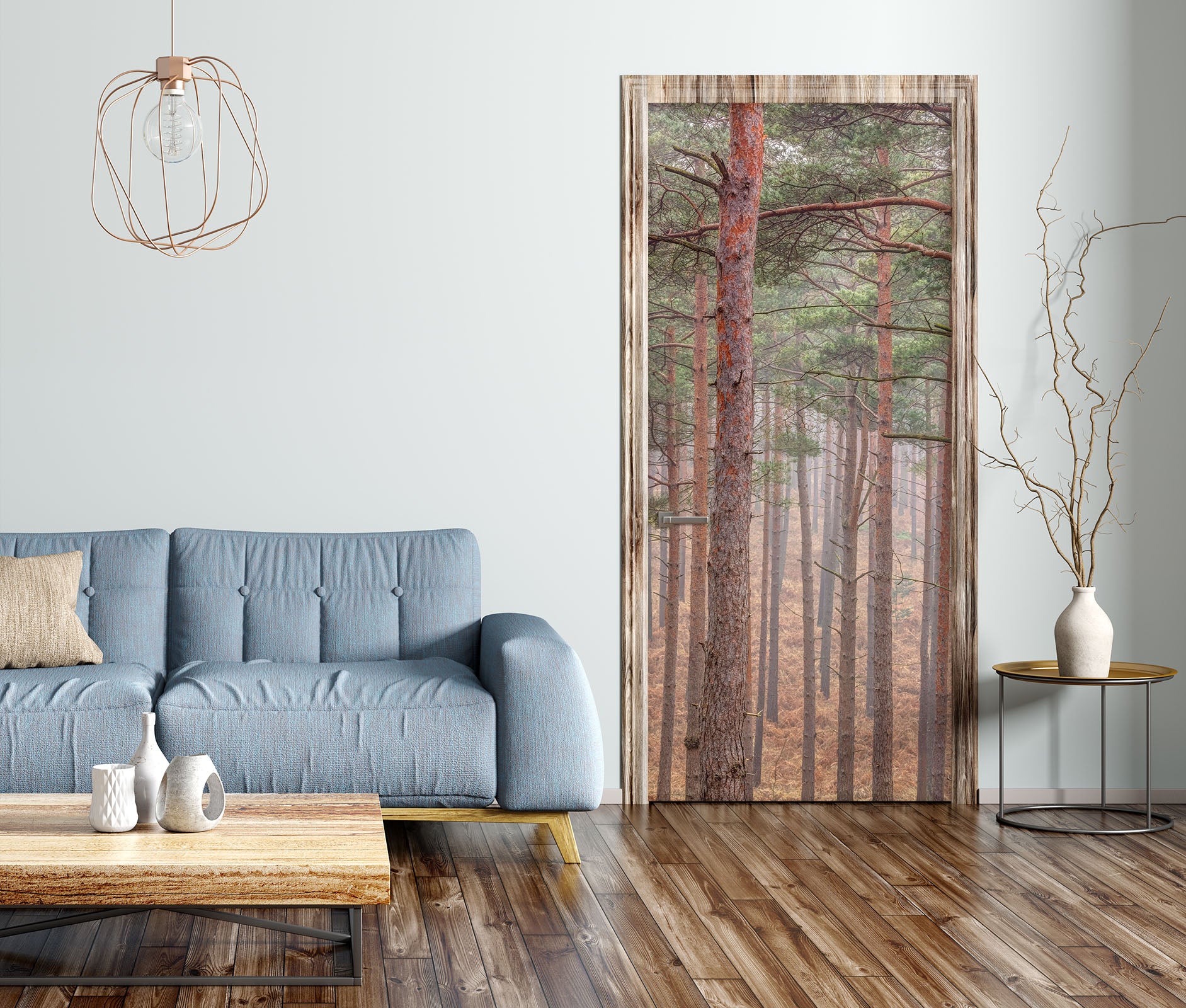 3D Forest Trees 106147 Assaf Frank Door Mural