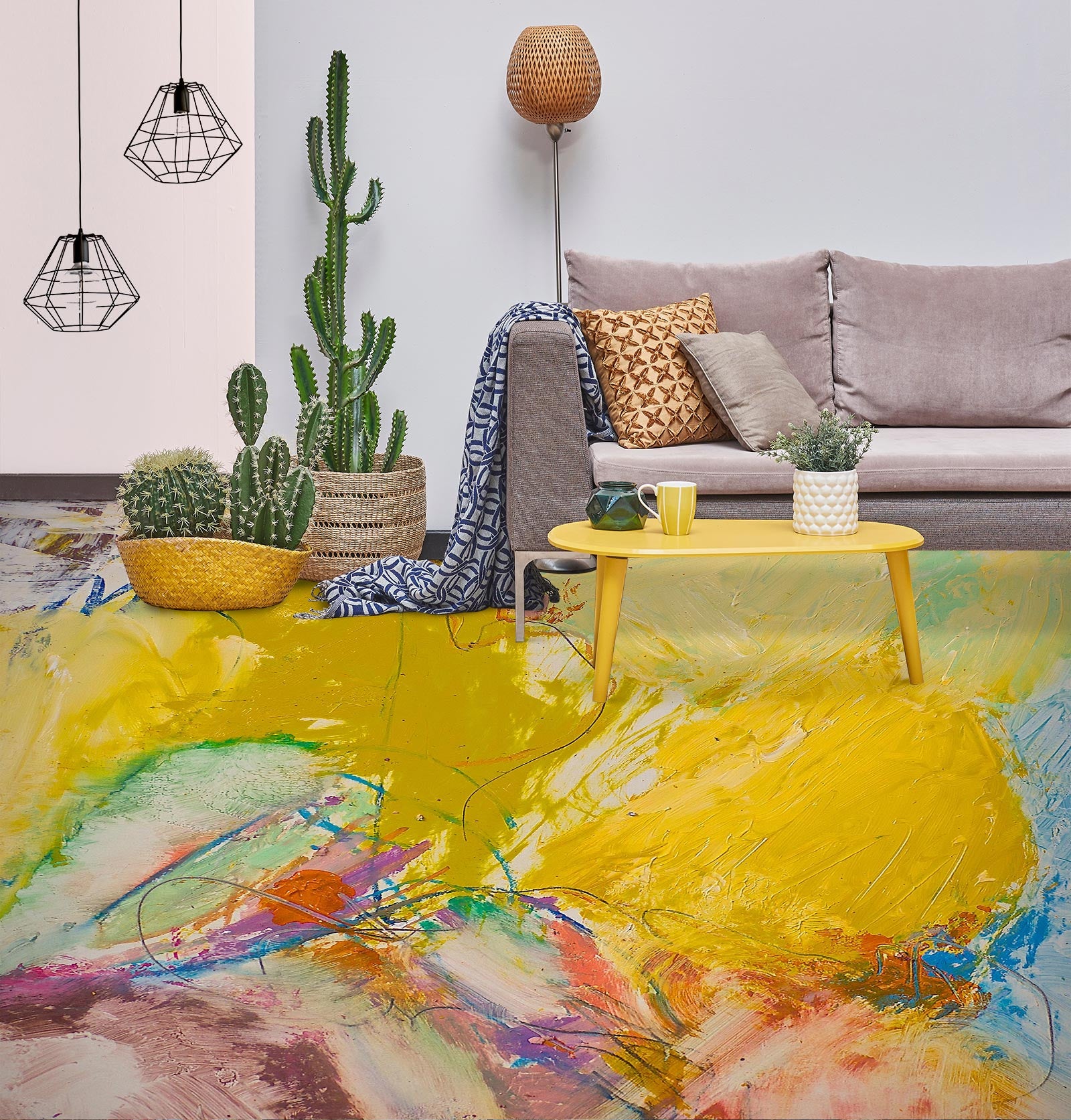 3D Colorful Pattern 9611 Allan P. Friedlander Floor Mural
