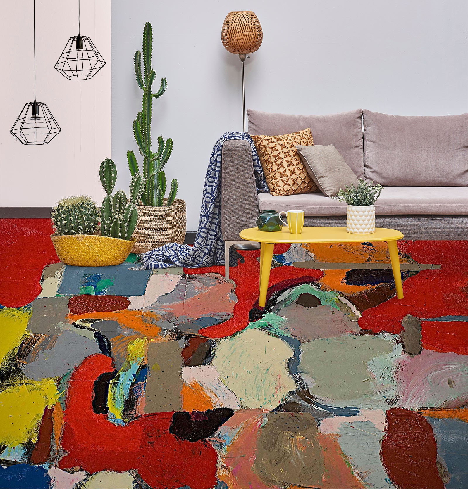 3D Pigment Color Block 9558 Allan P. Friedlander Floor Mural