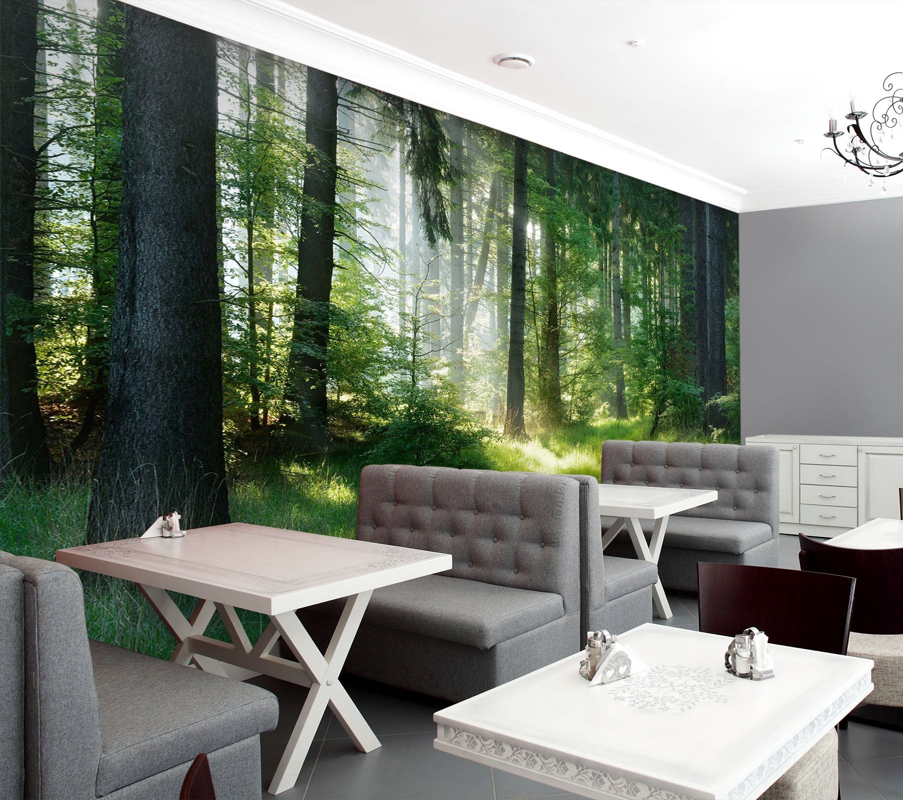 3D Forest Sun 24 Wall Murals Wallpaper AJ Wallpaper 2 