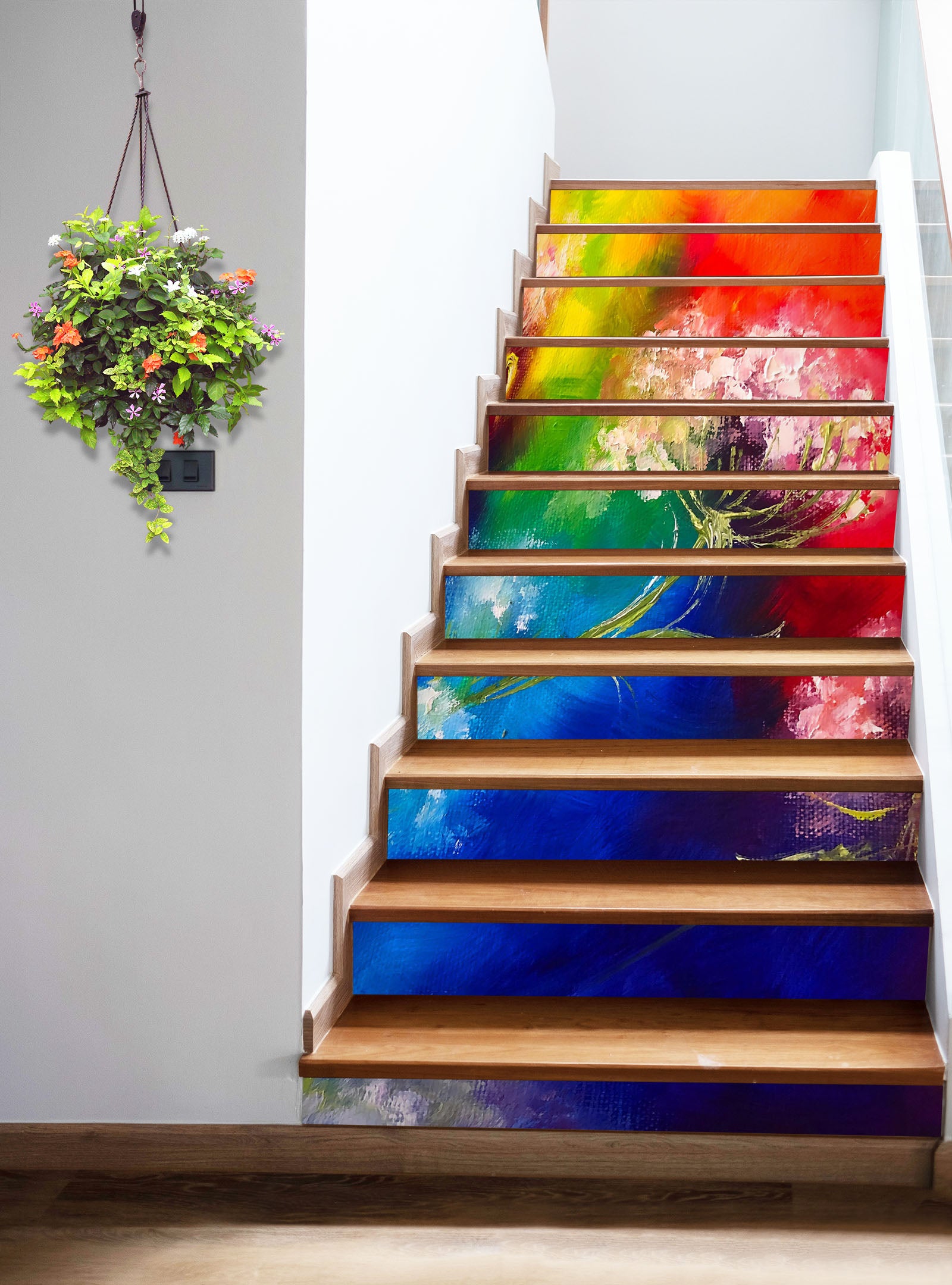 3D Colored Flower 2028 Skromova Marina Stair Risers