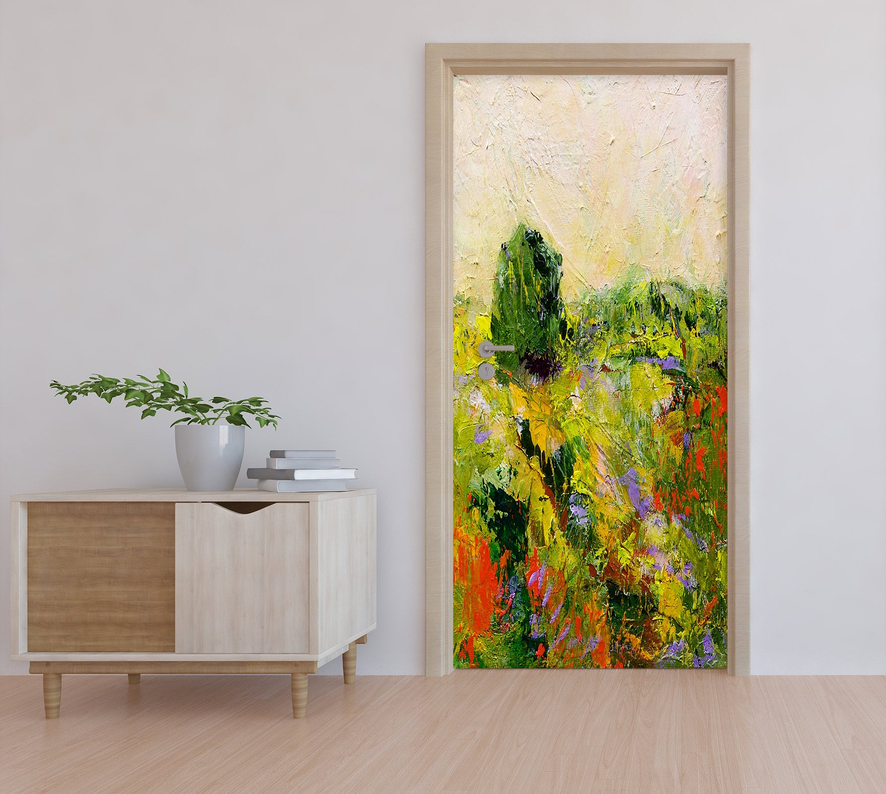 3D Flowers Clump Paint Pattern 93166 Allan P. Friedlander Door Mural