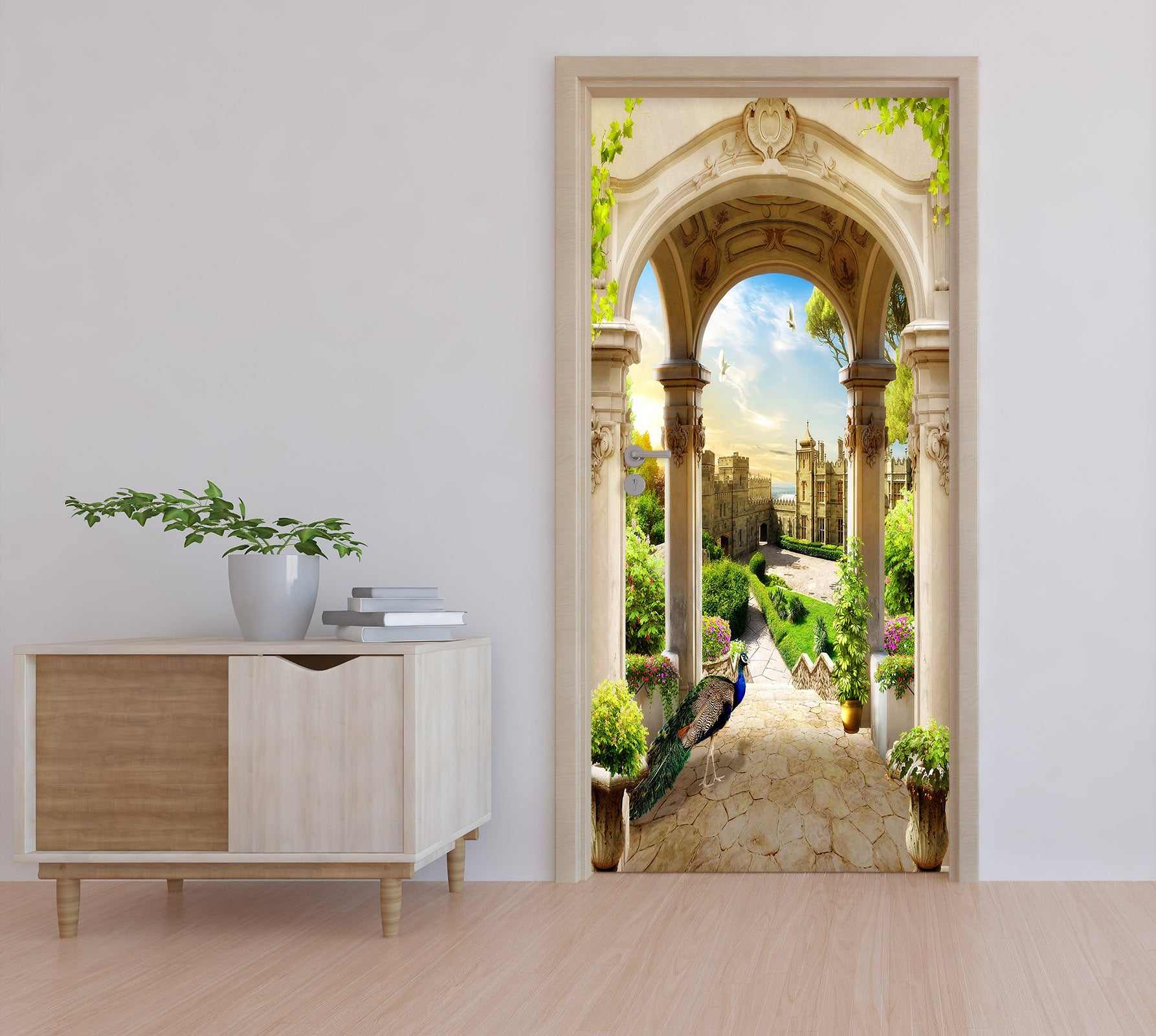 3D Corridor 22107 Door Mural