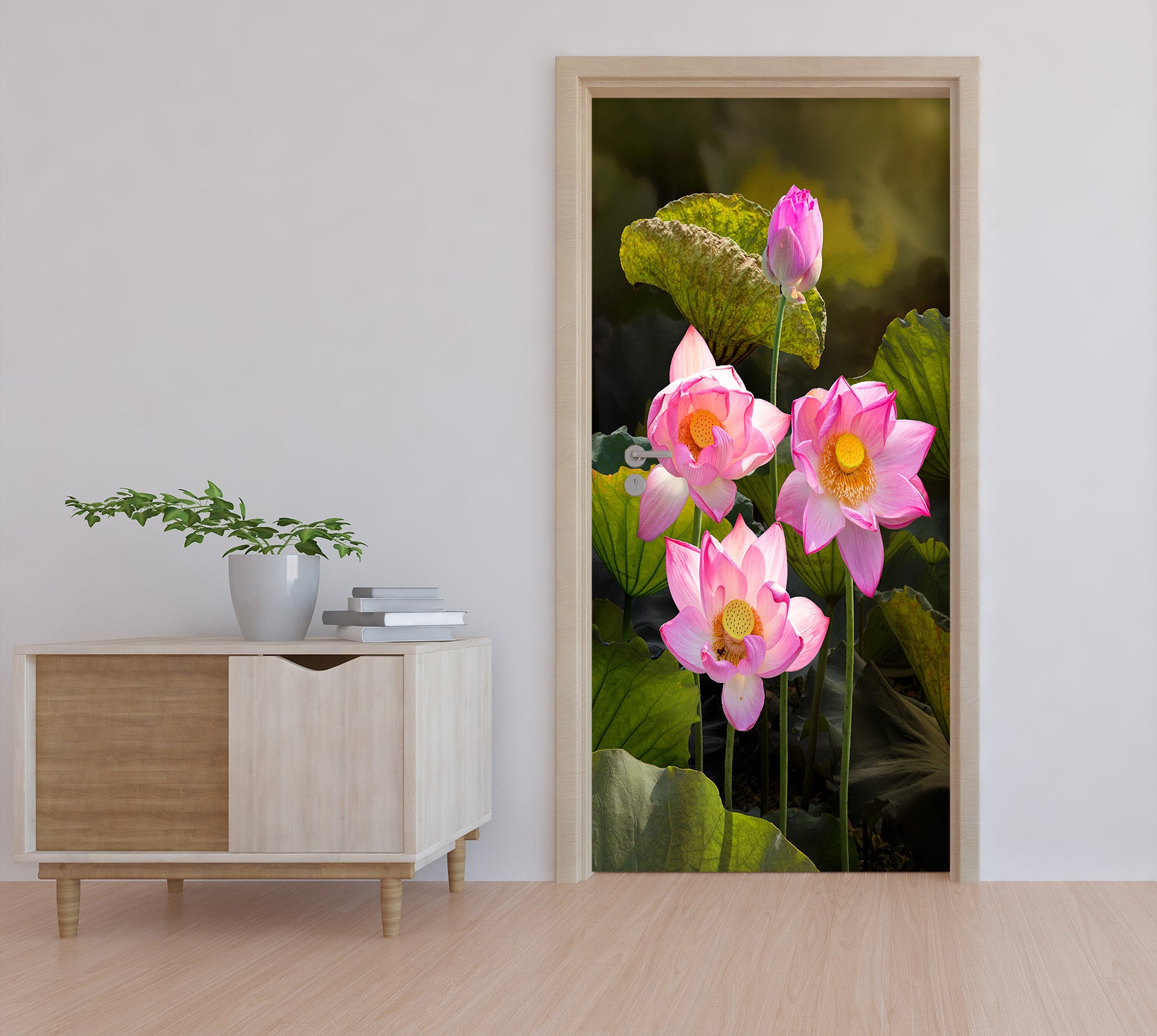 3D Lotus 25200 Door Mural