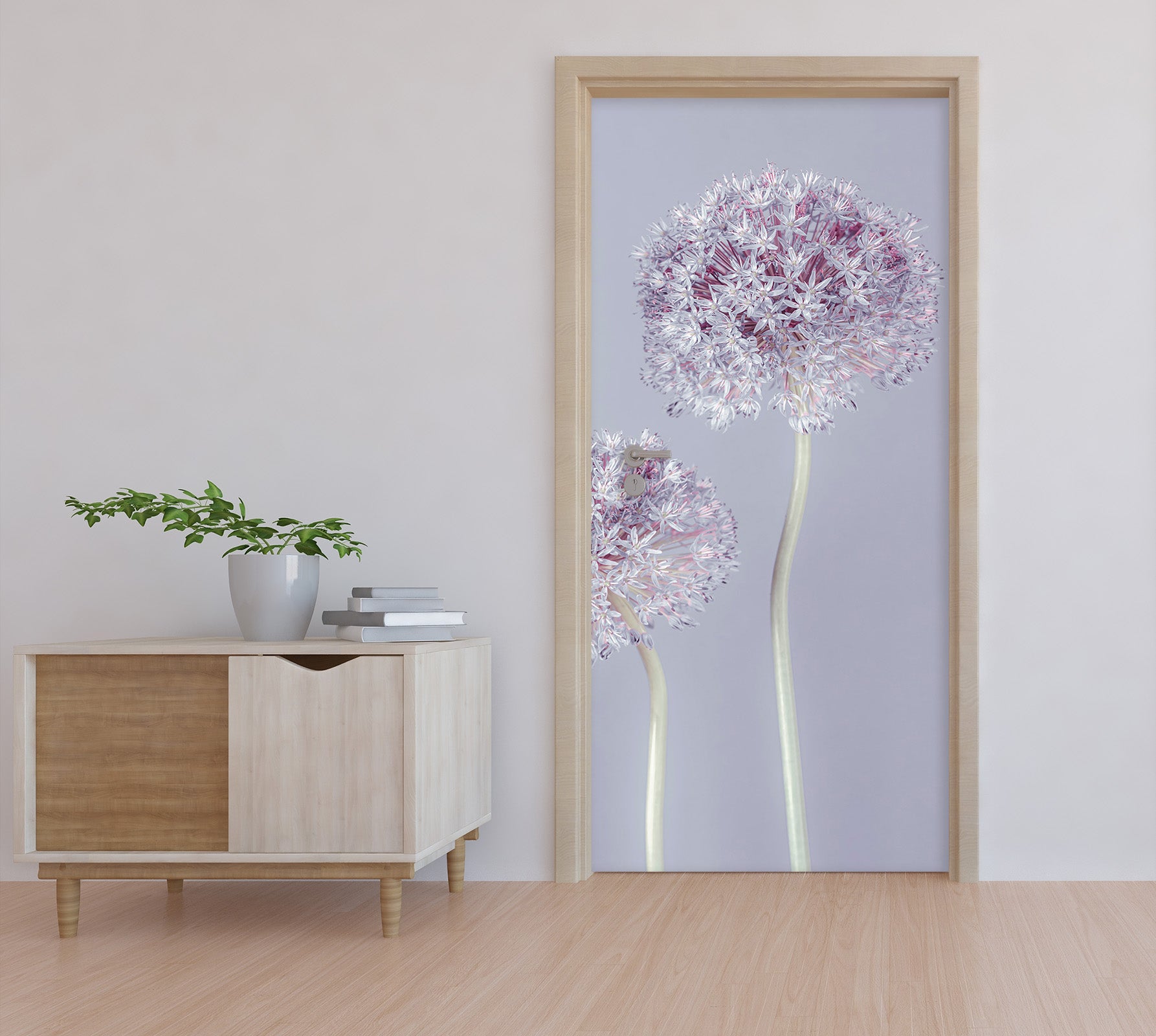 3D Ball Flower 10657 Assaf Frank Door Mural
