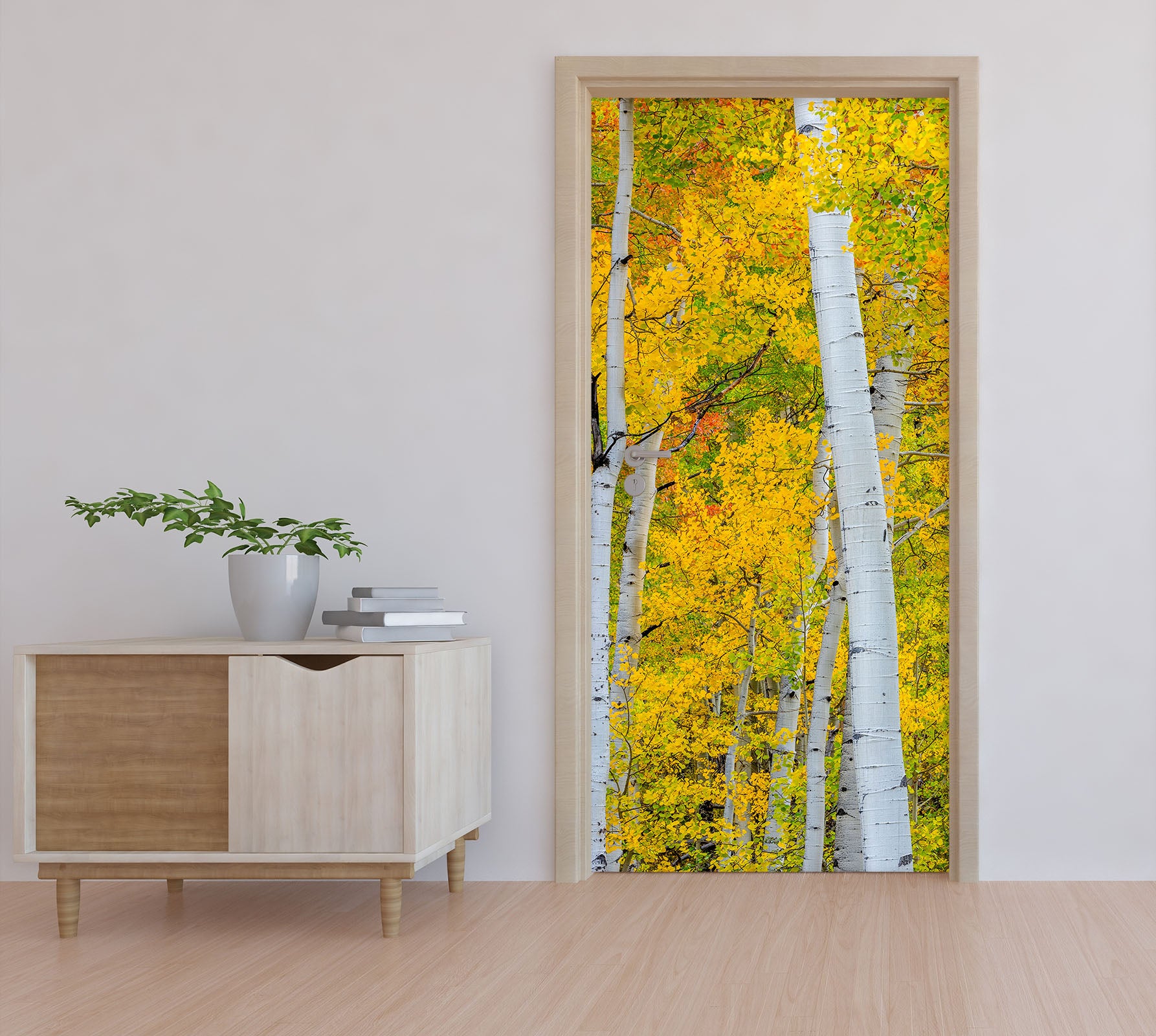 3D Autumn Trees 122106 Marco Carmassi Door Mural