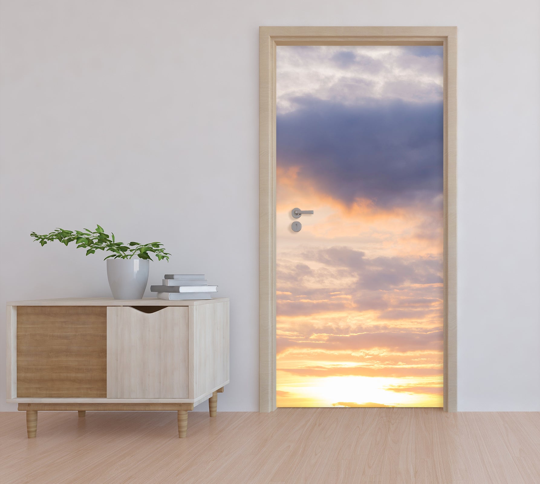 3D Dusk Sky 5193 Assaf Frank Door Mural