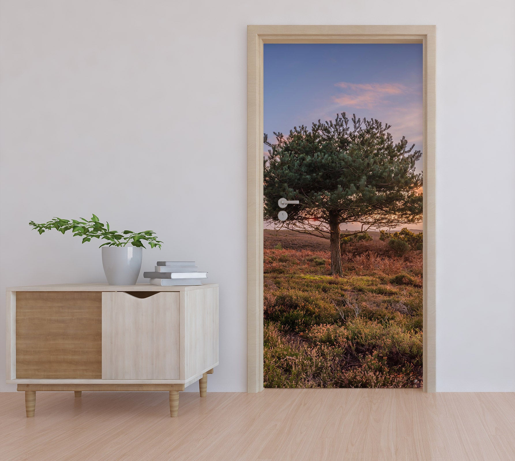 3D Sky Big Tree 5120 Assaf Frank Door Mural
