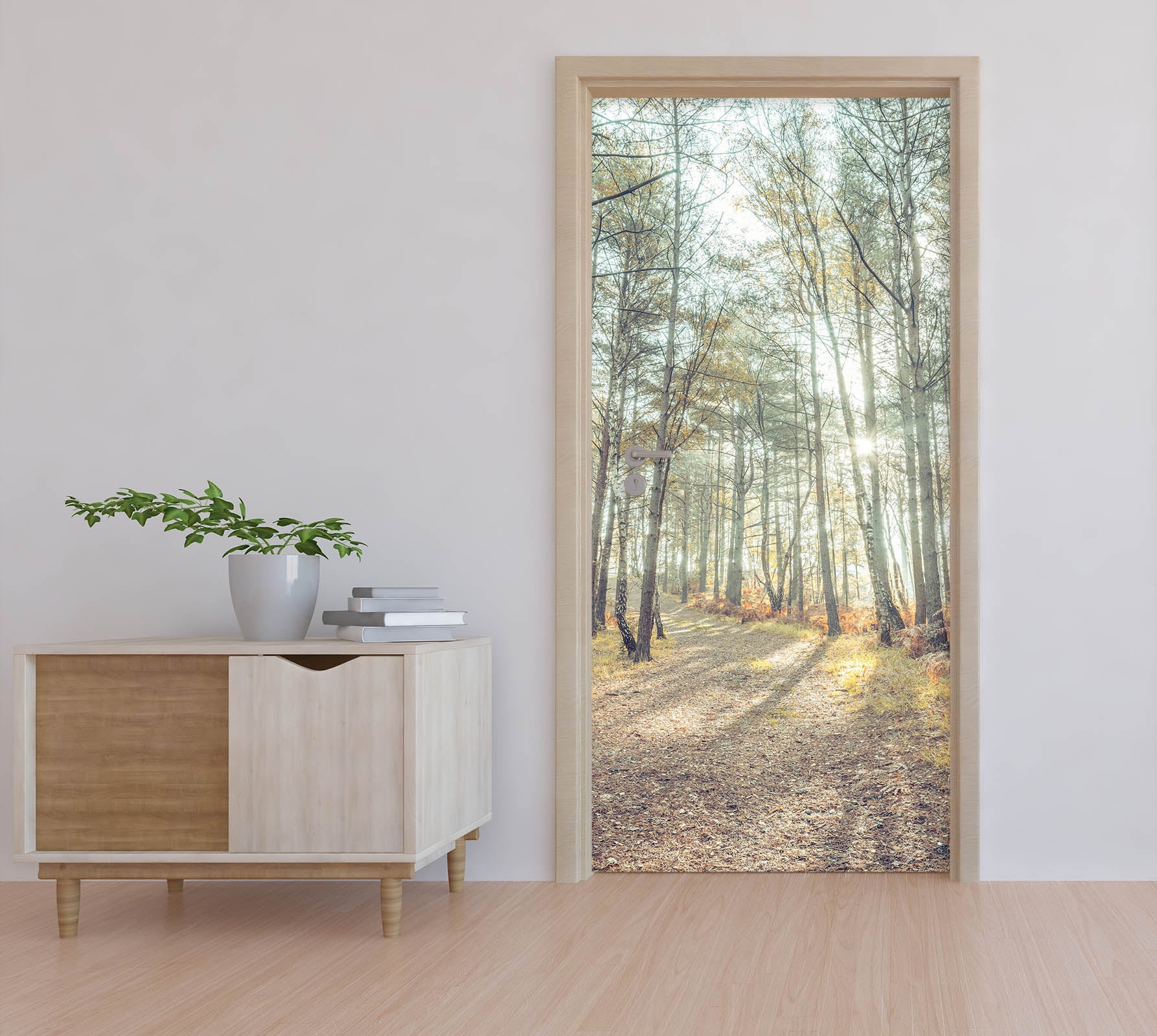 3D Sun Forest 5202 Assaf Frank Door Mural