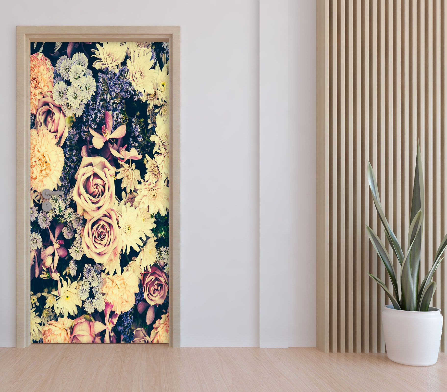 3D Flowers 25122 Door Mural