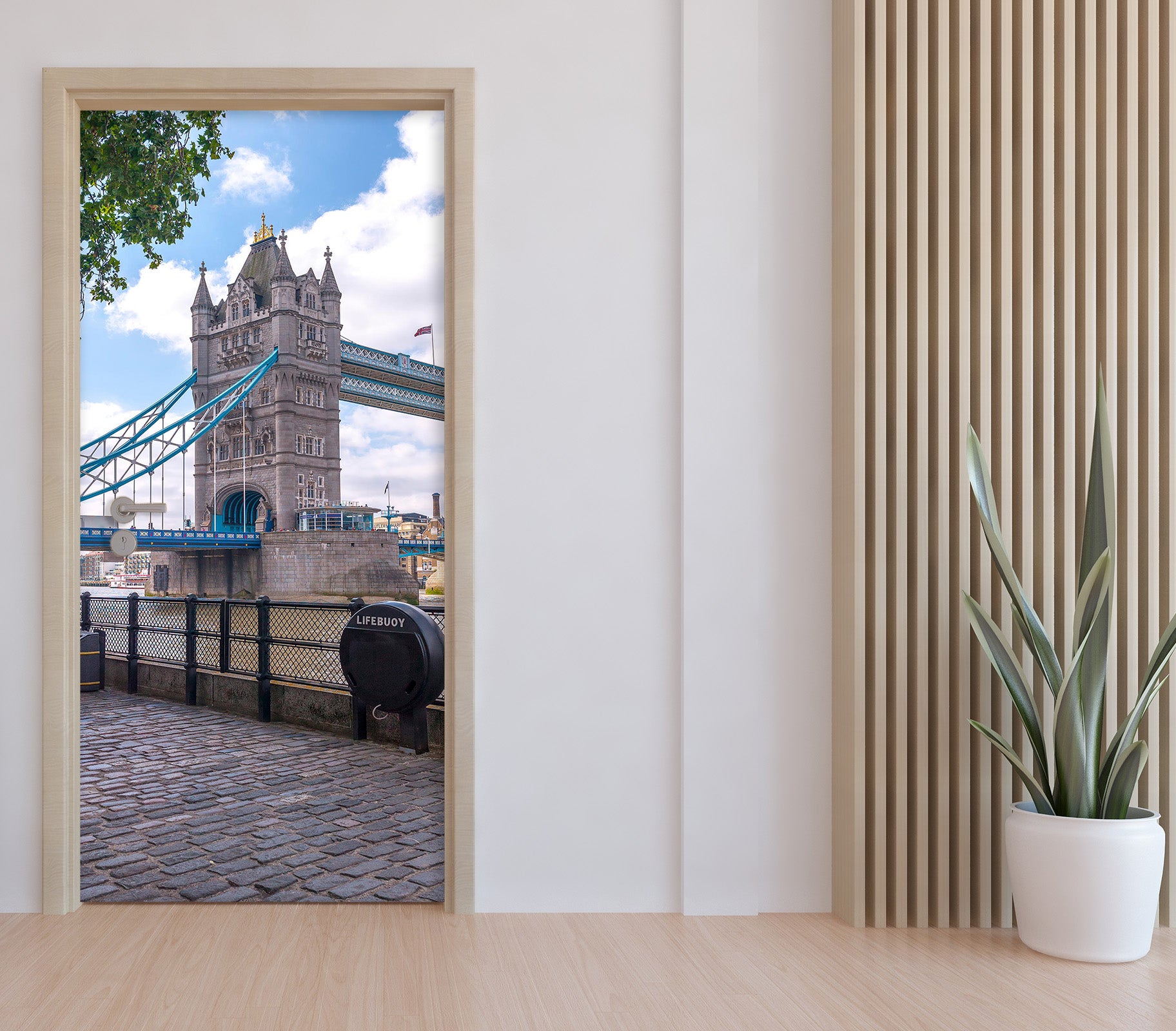 3D Bridge 106116 Assaf Frank Door Mural