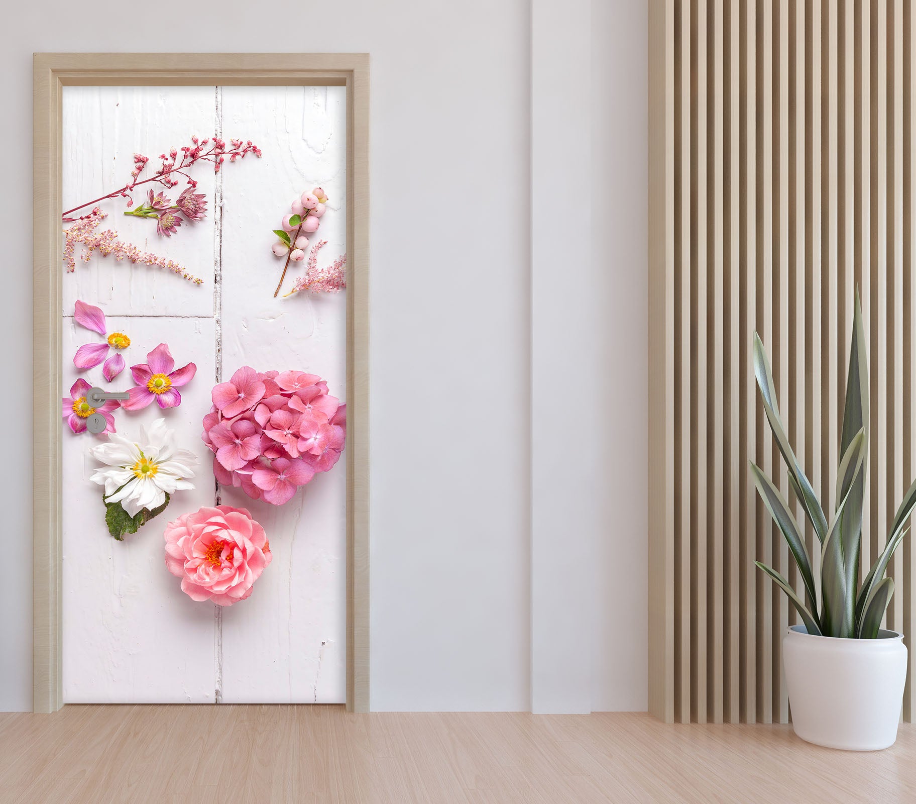 3D Beautiful Flowers 5033 Assaf Frank Door Mural