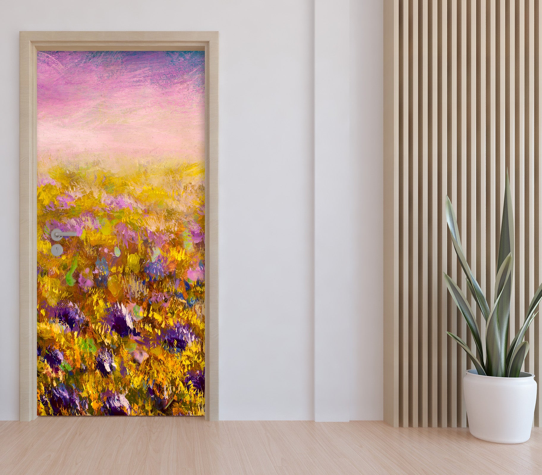 3D Flower Bush 25177 Door Mural