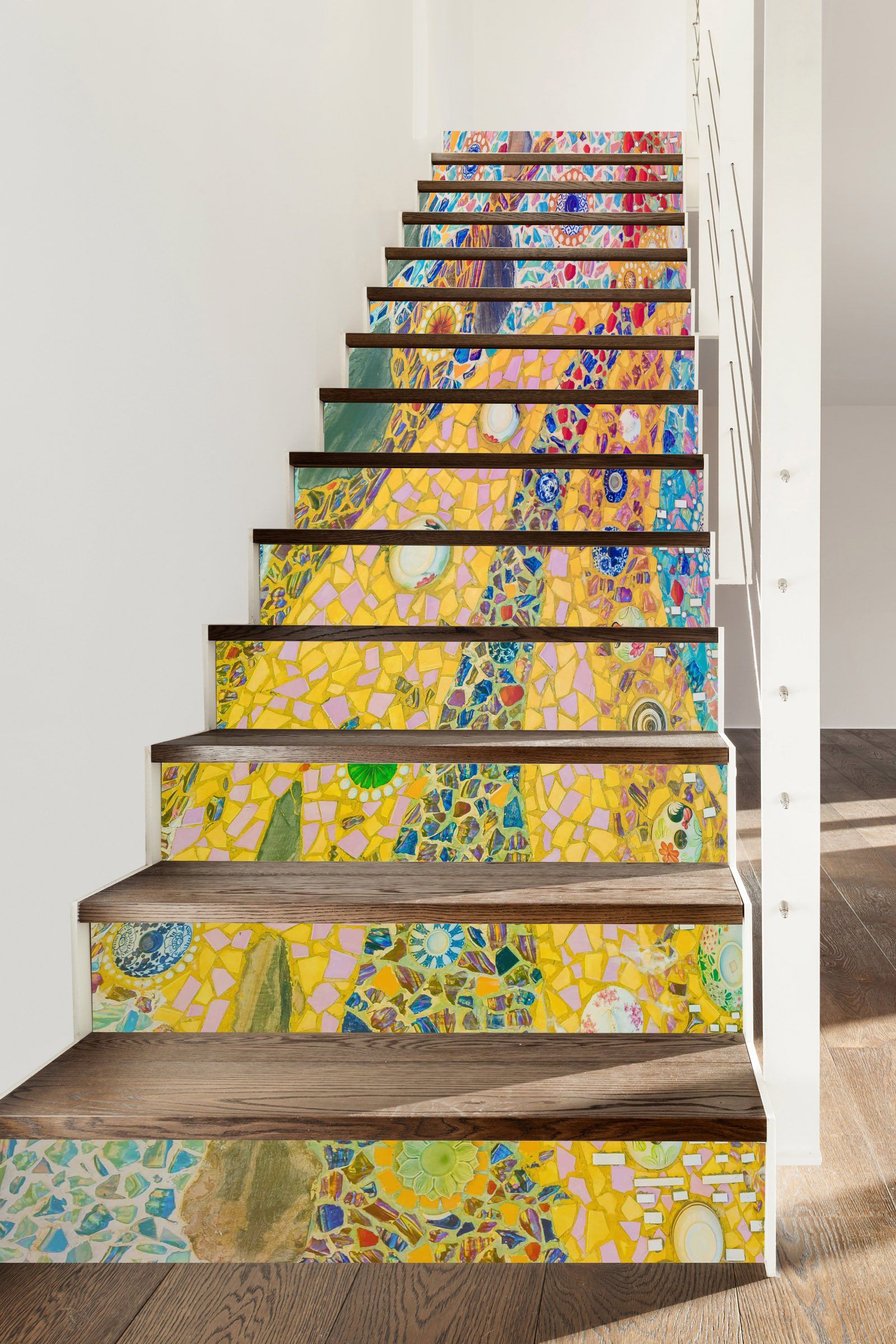 3D Mosaic Pattern 646 Stair Risers Wallpaper AJ Wallpaper 