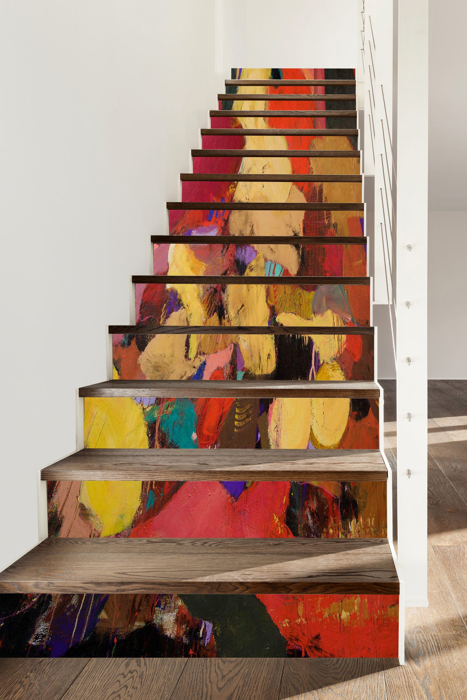 3D Oil Painting Pattern 9036 Allan P. Friedlander Stair Risers