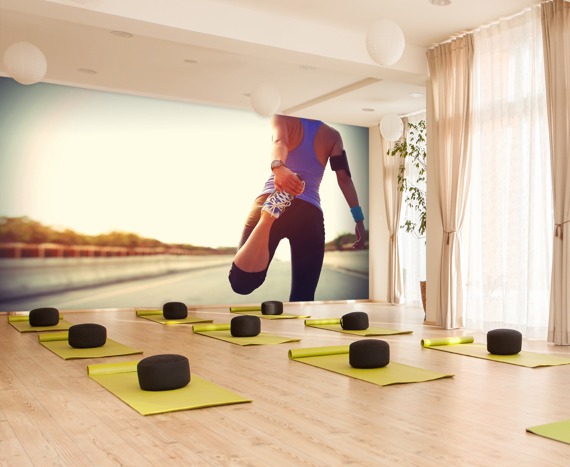 3D Stretching Exercise 255 Wall Murals