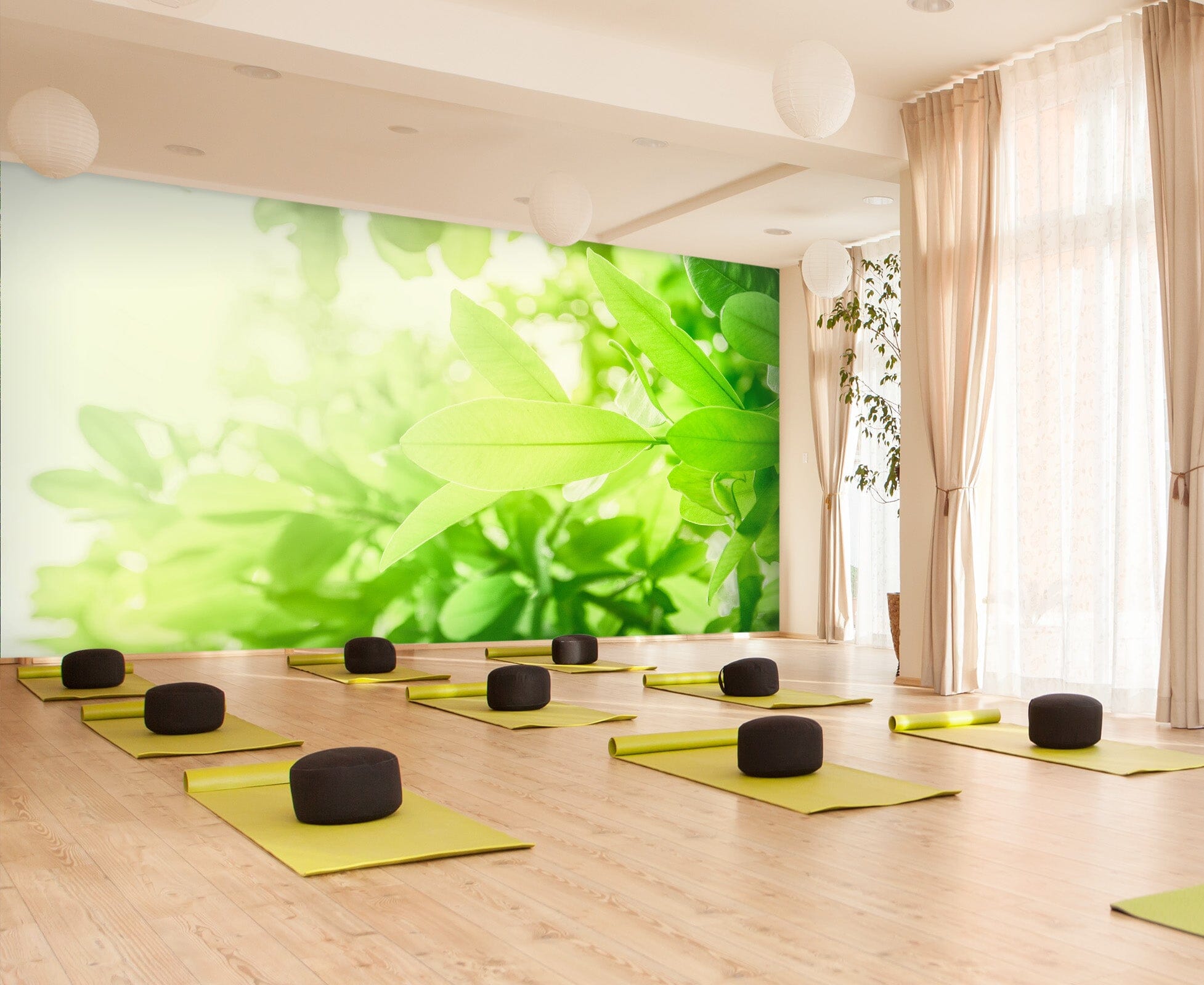 3D Sunny Greenery 313 Wall Murals Wallpaper AJ Wallpaper 2 