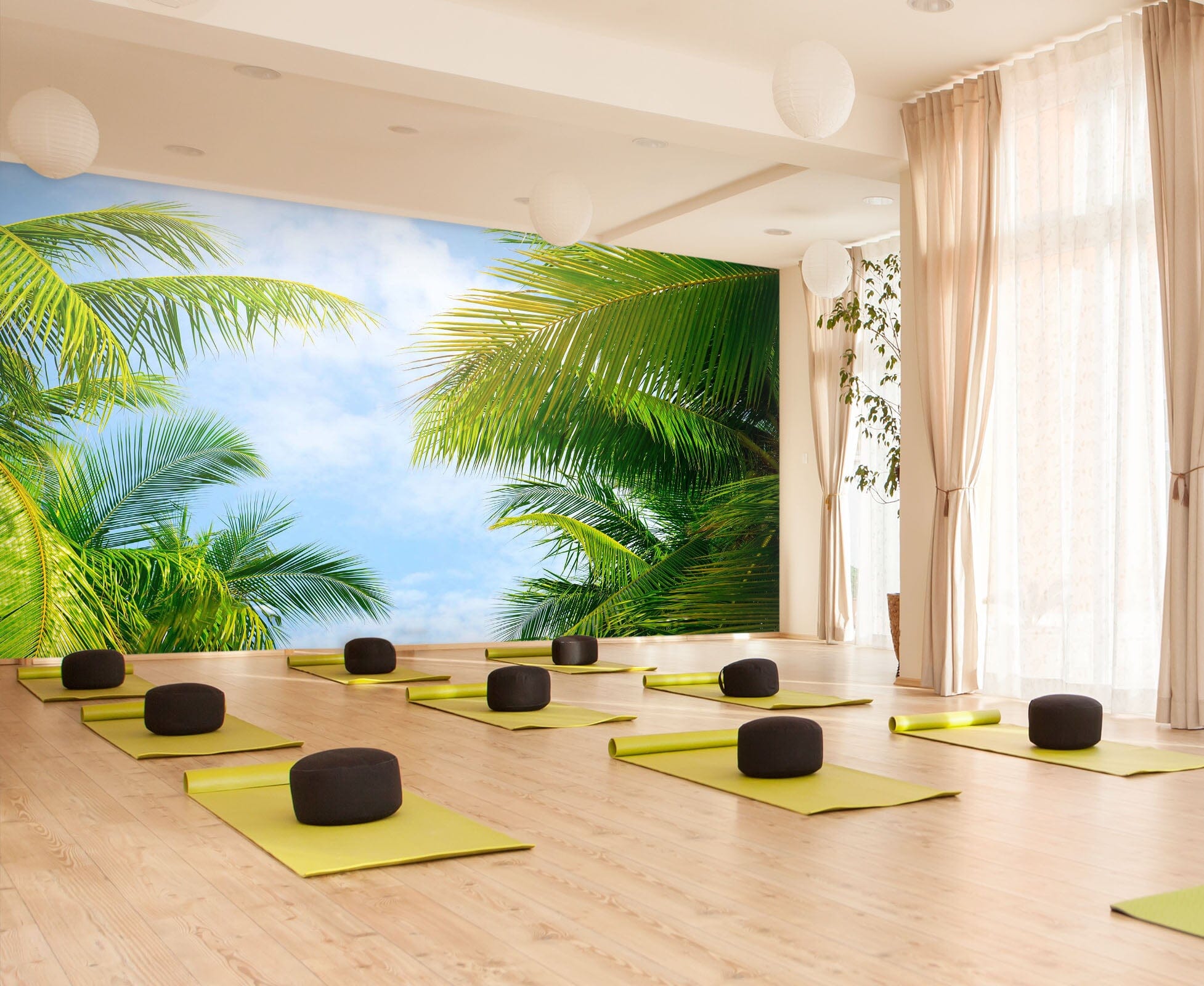 3D Coconut Tree 273 Wall Murals Wallpaper AJ Wallpaper 2 