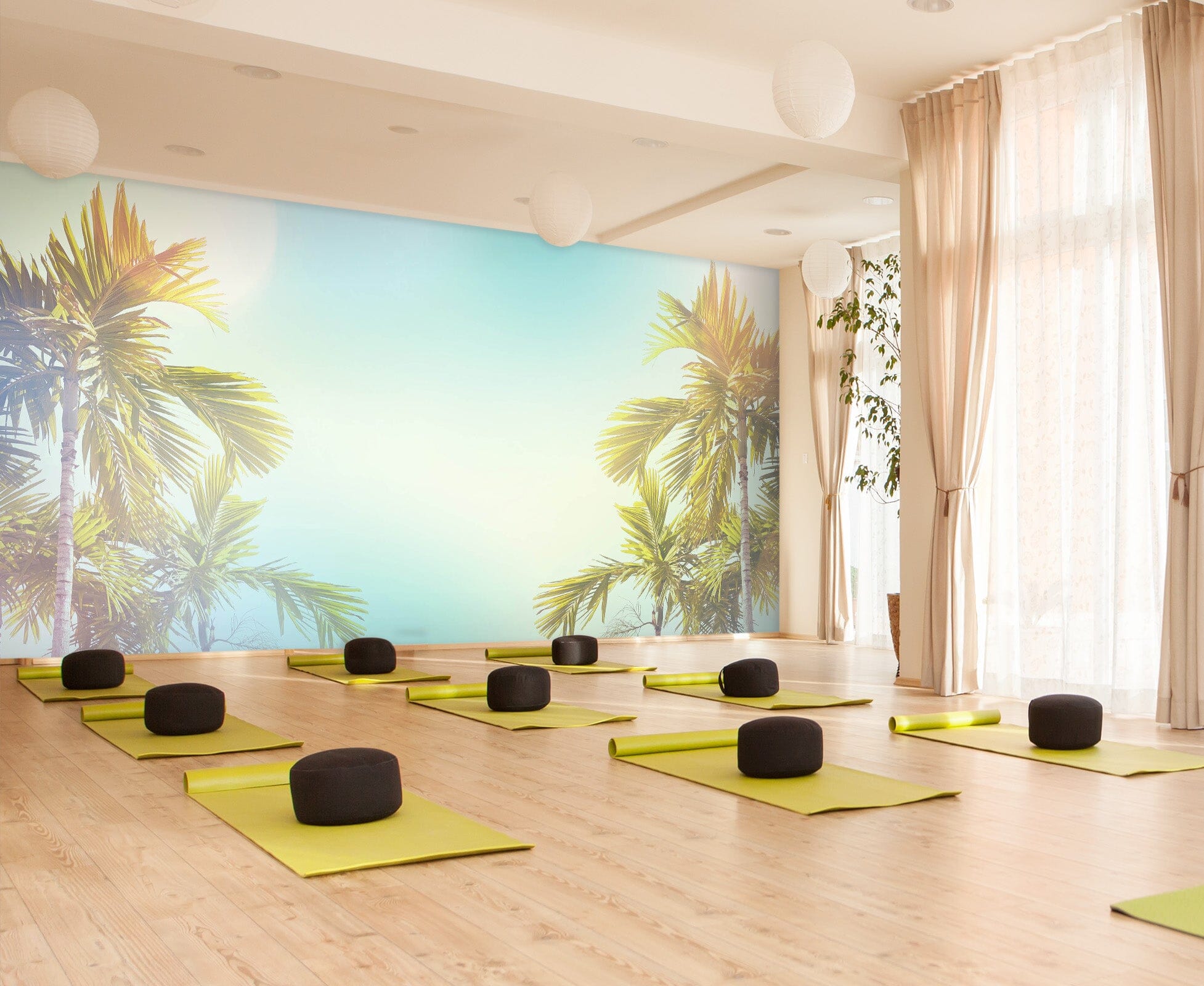 3D Coconut Tree 274 Wall Murals Wallpaper AJ Wallpaper 2 