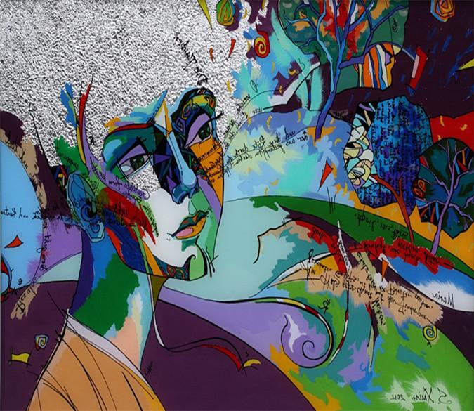 3D Graffiti Flower Girl 24 Wallpaper AJ Wallpaper 