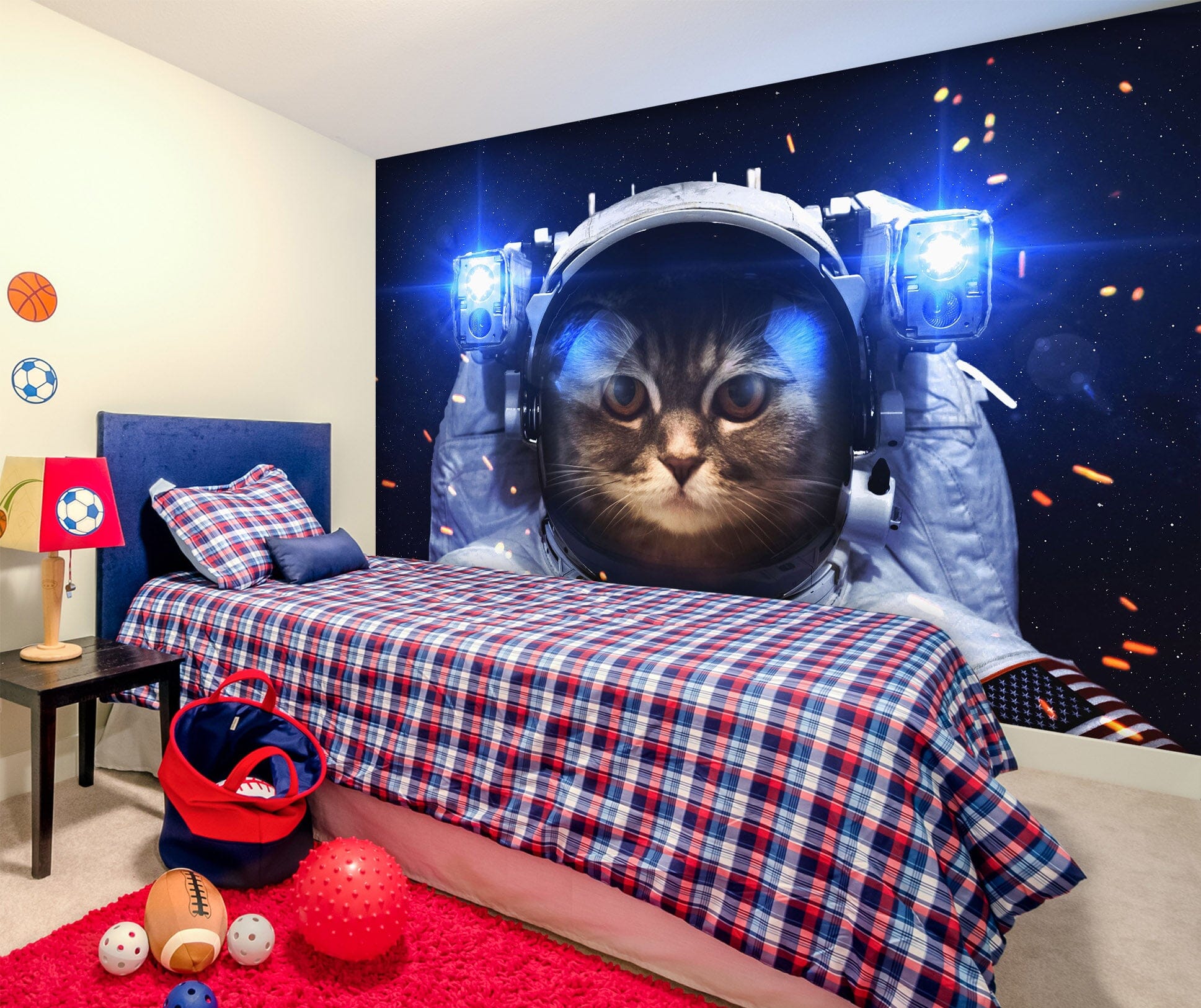 3D Space Cat 1733 Wall Murals Wallpaper AJ Wallpaper 2 