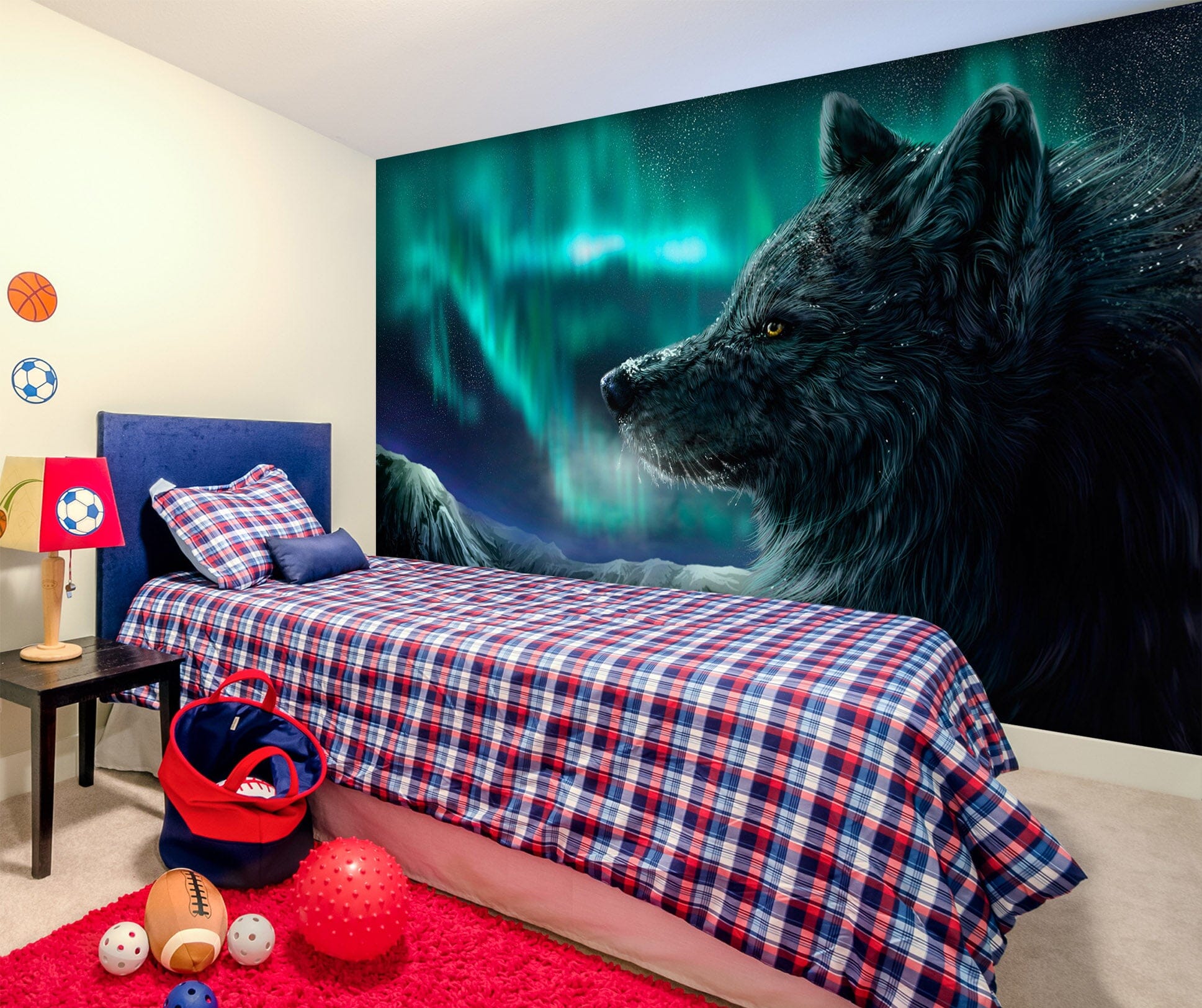 3D Black Wolf 197 Wall Murals Wallpaper AJ Wallpaper 2 