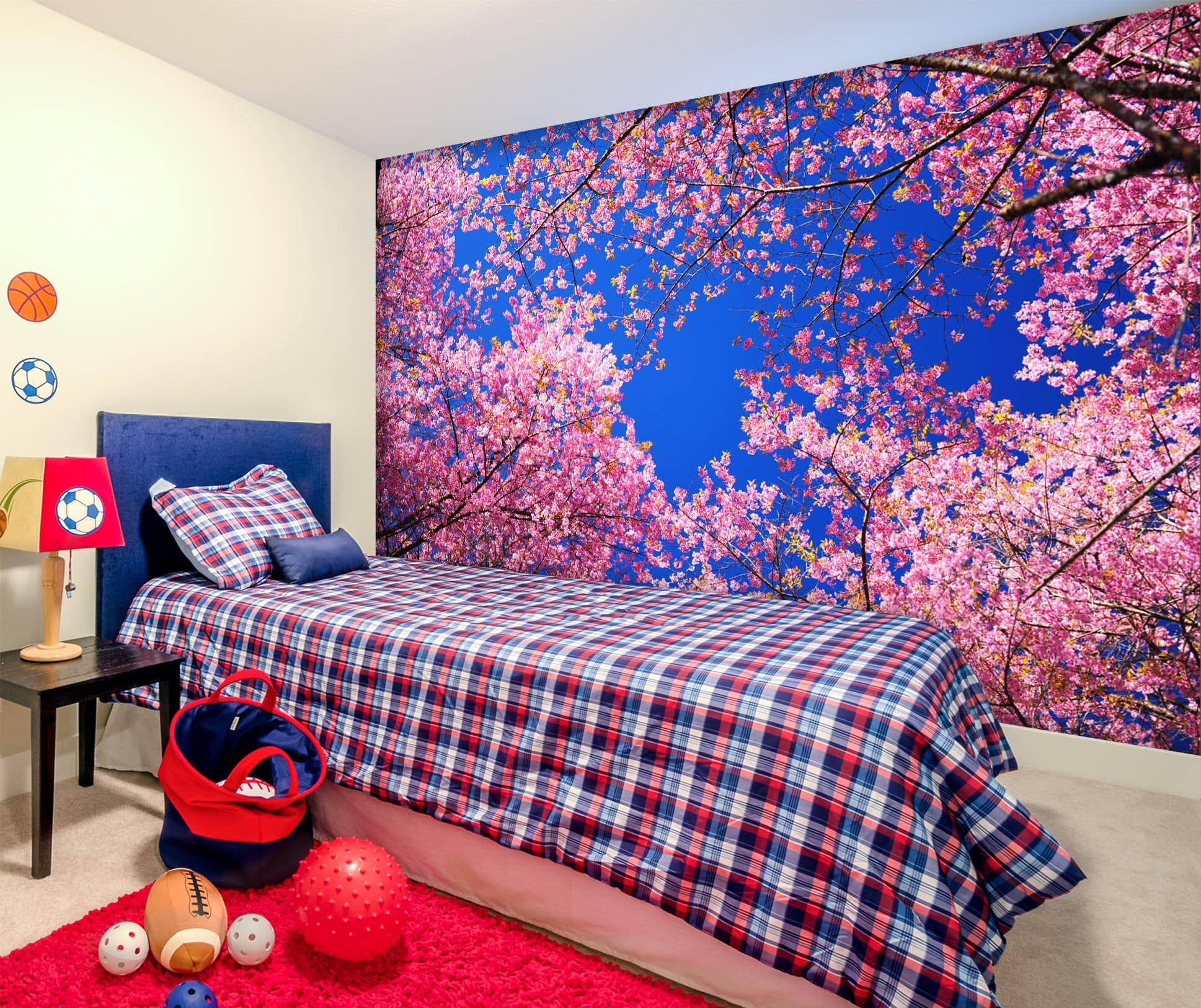 3D Pink Twig 1656 Wall Murals Wallpaper AJ Wallpaper 2 