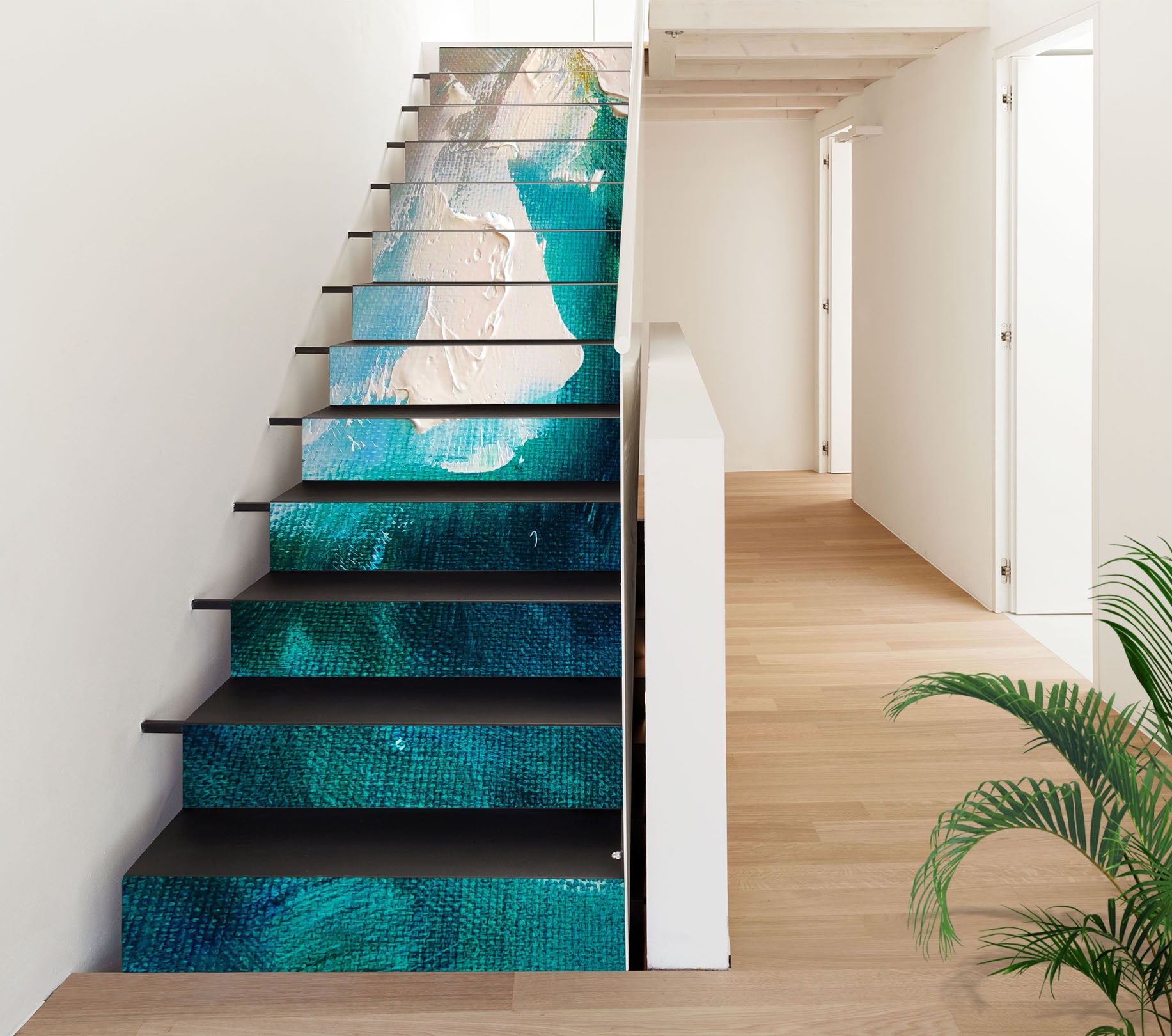 3D Blue Oil Painting 2193 Skromova Marina Stair Risers
