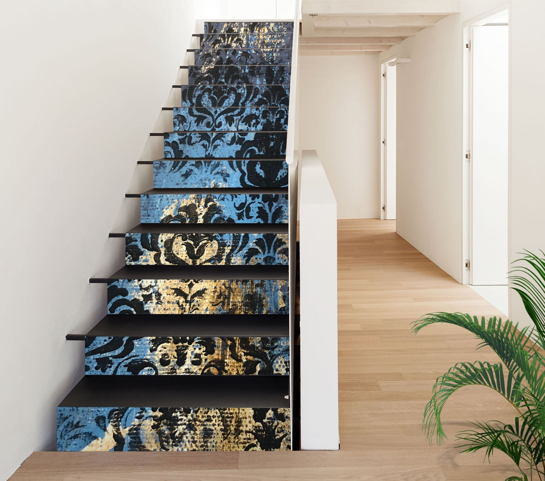 3D Black Oil Painting 827 Skromova Marina Stair Risers