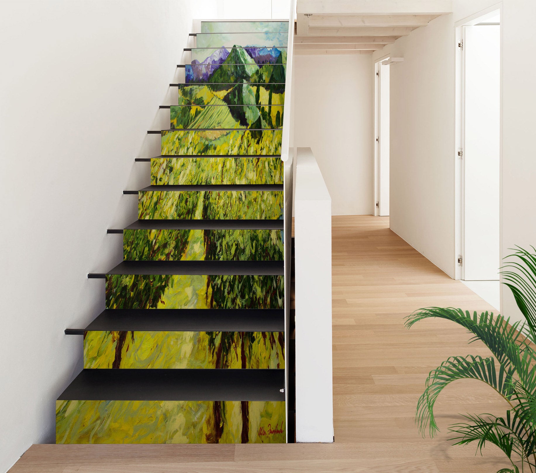 3D Green Forest Grass 89174 Allan P. Friedlander Stair Risers