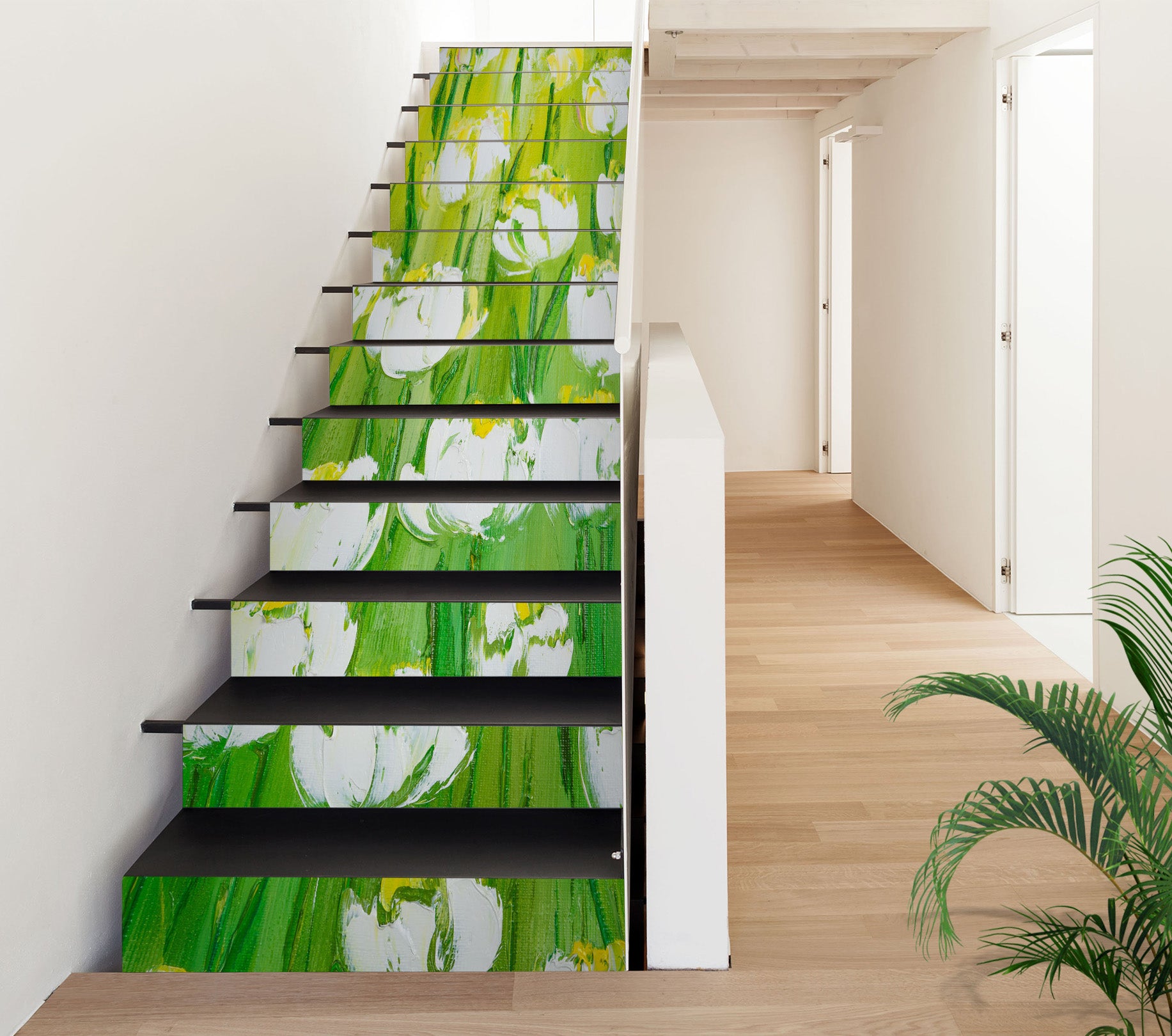 3D Flowers Grass 823 Skromova Marina Stair Risers