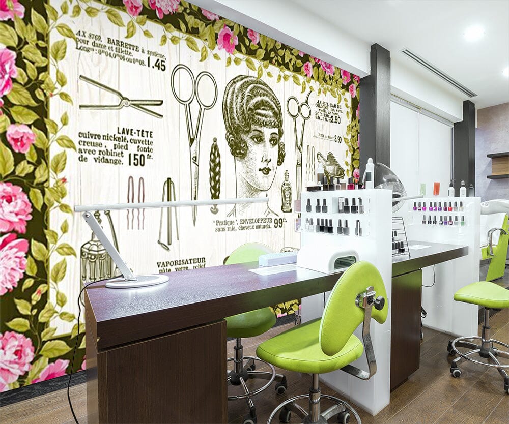 3D Hair Cutting Tools 1533 Wall Murals Wallpaper AJ Wallpaper 2 