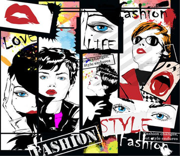 3D Modern Glass Girl 438 Wallpaper AJ Wallpaper 