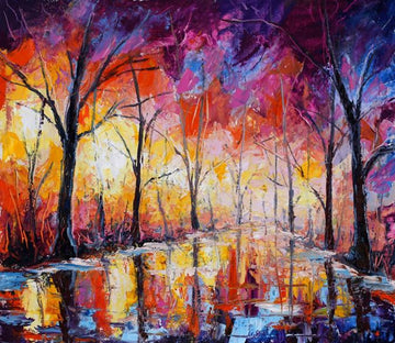 3D Burning Forest 22 Wallpaper AJ Wallpaper 