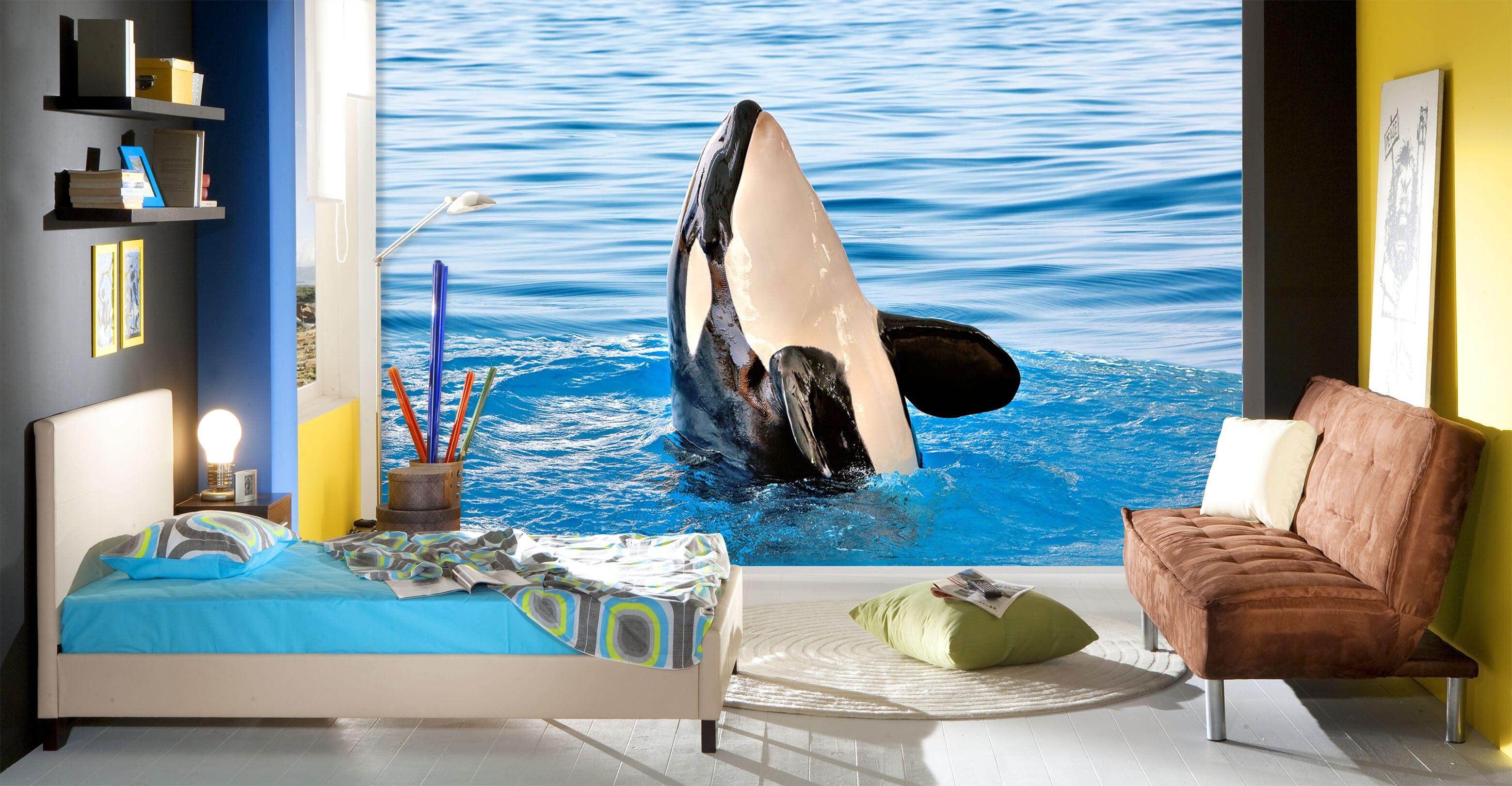 3D Killer Whale 239 Wall Murals Wallpaper AJ Wallpaper 2 