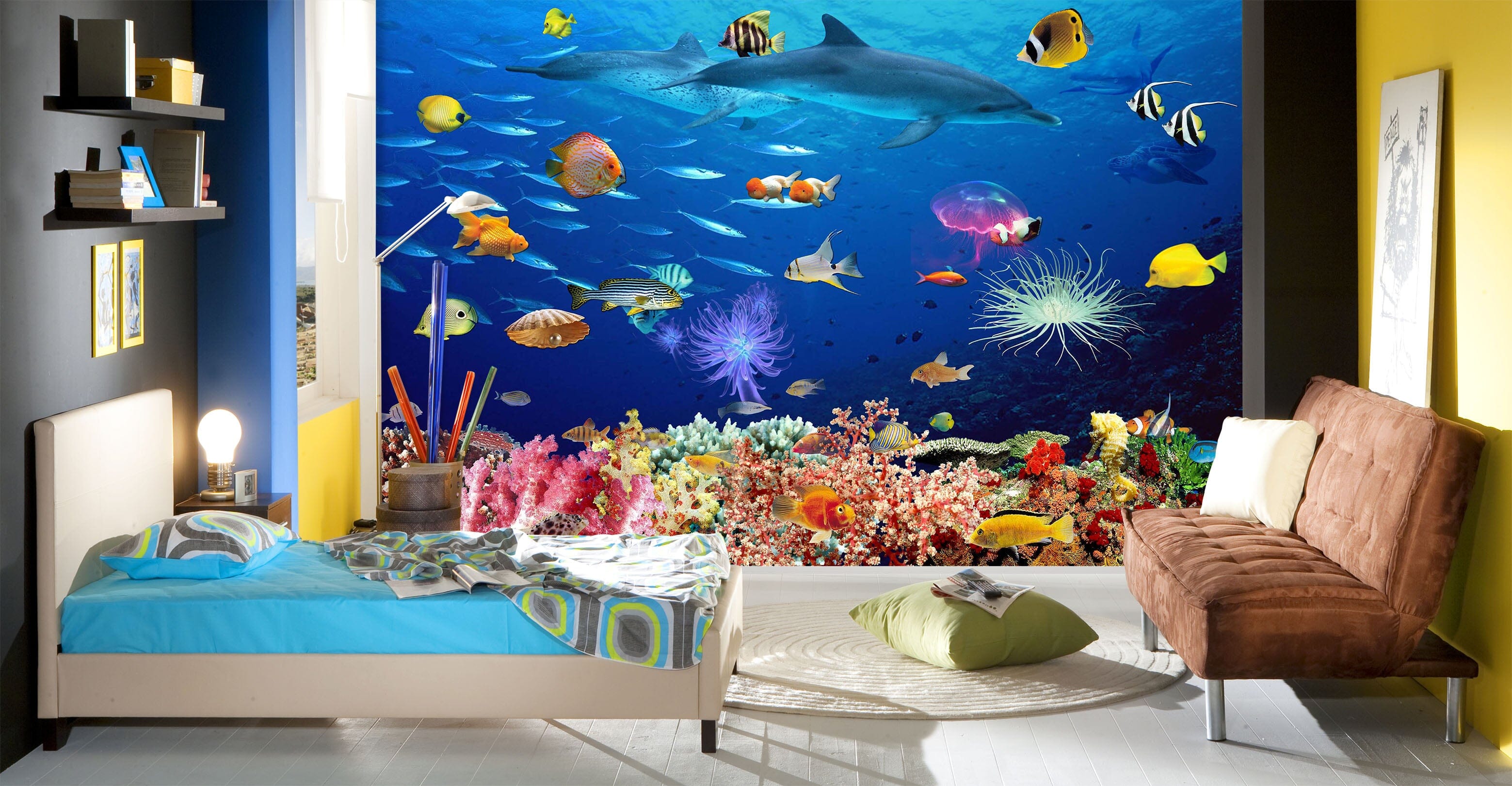 3D The Underwater World 1603 Wall Murals Wallpaper AJ Wallpaper 2 