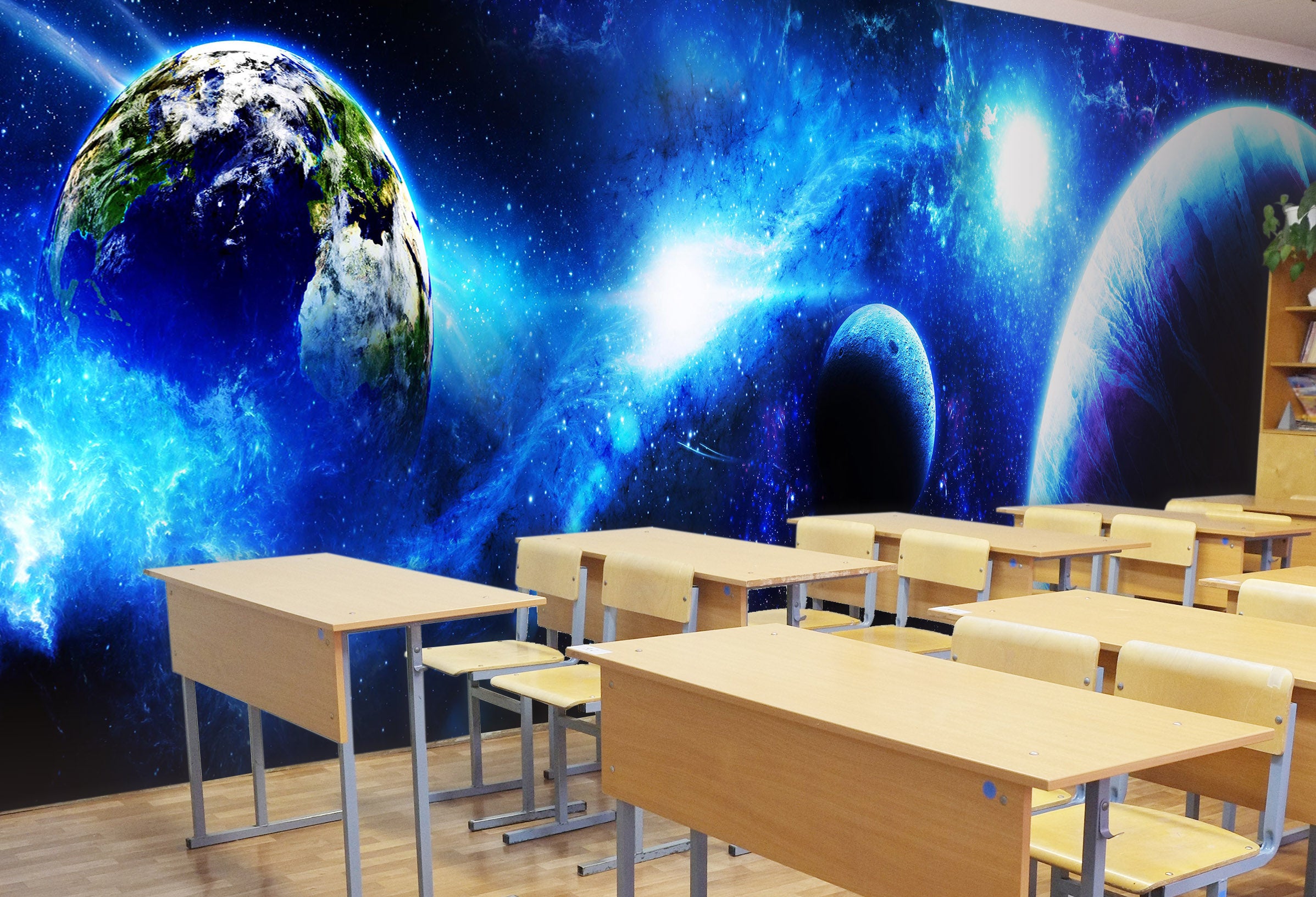 3D planets in the universe 63 Wall Murals Wallpaper AJ Wallpaper 2 