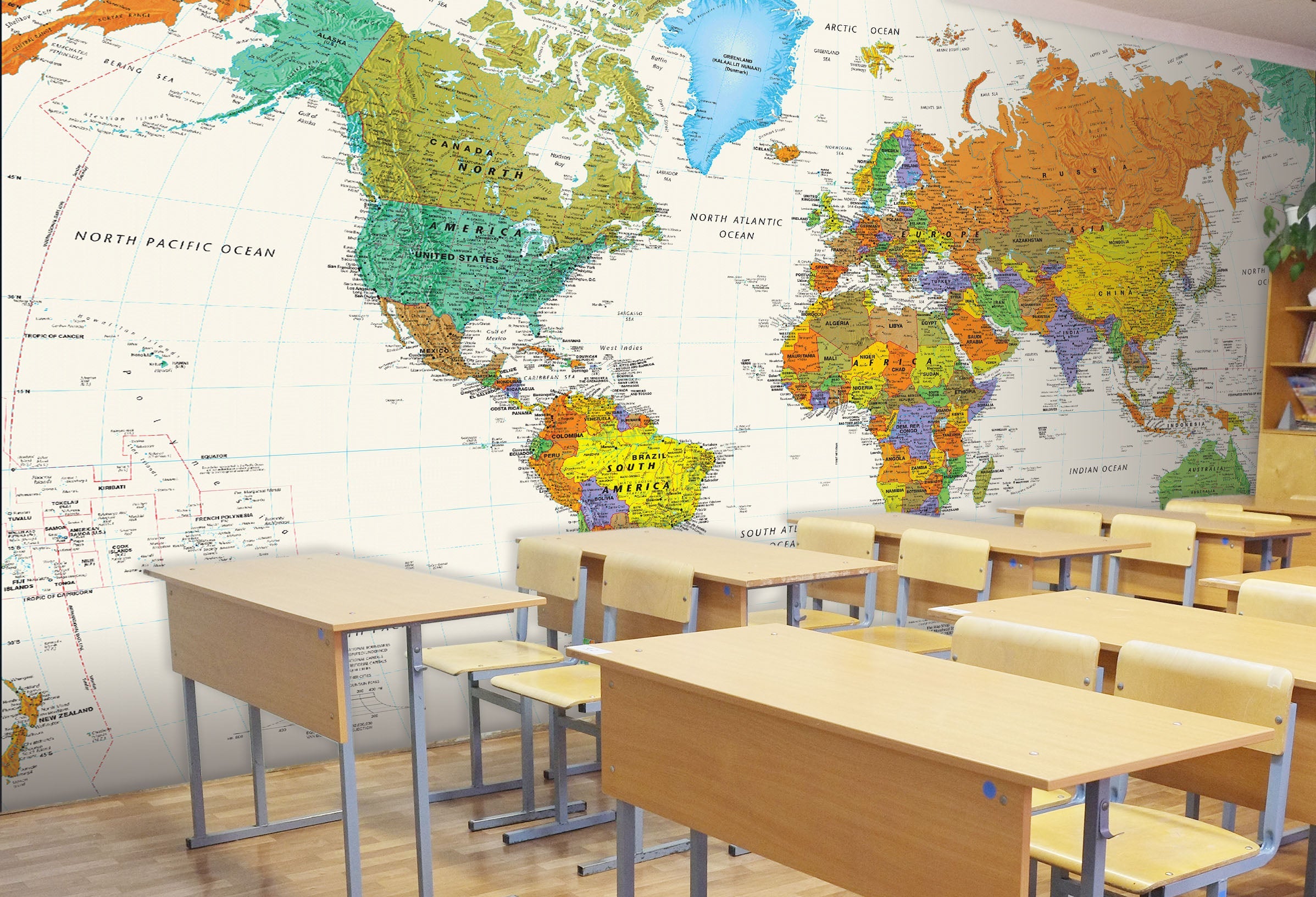 3D world map 44 Wall Murals Wallpaper AJ Wallpaper 2 